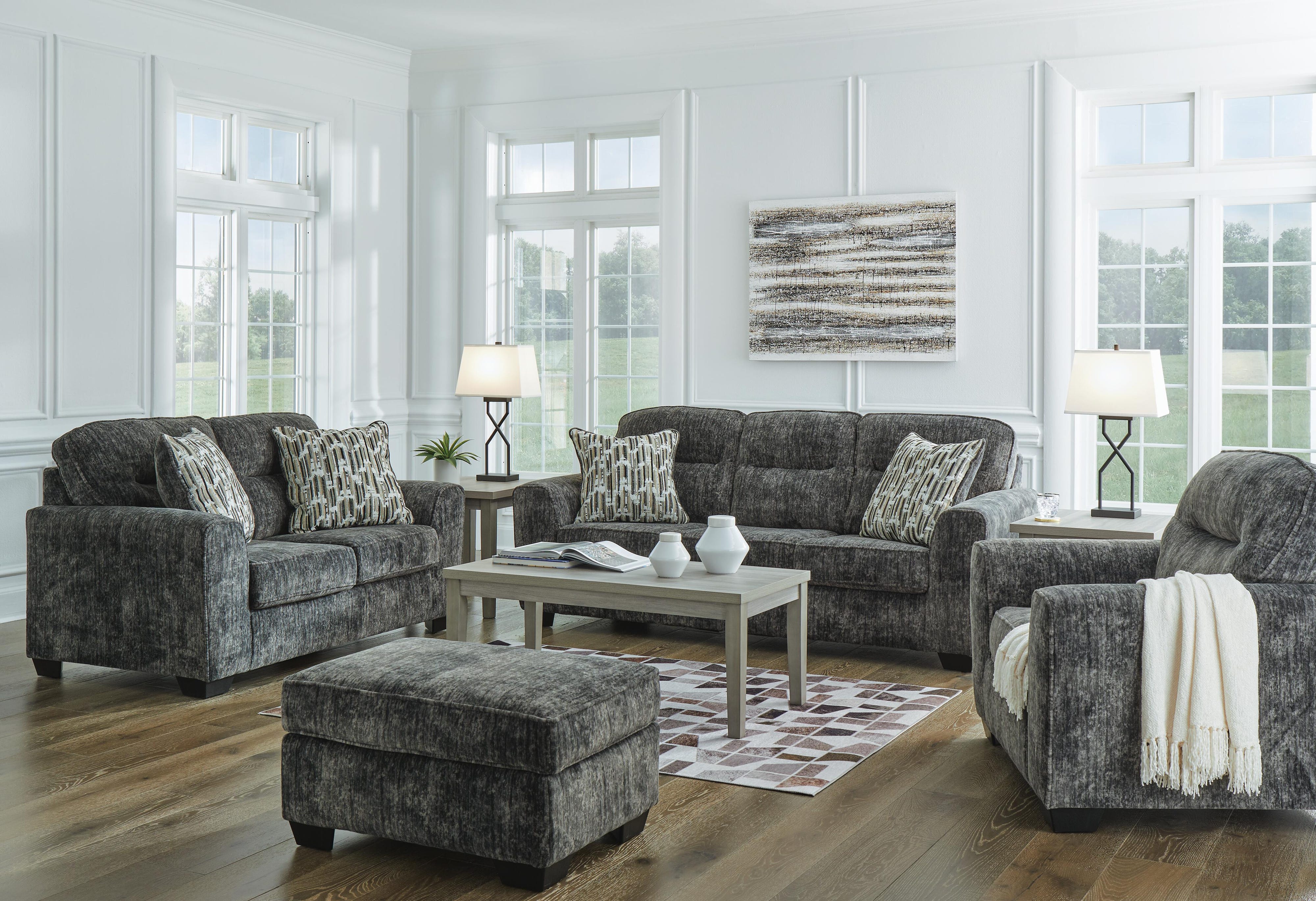 Lonoke Sofa, Loveseat, Chair and Ottoman