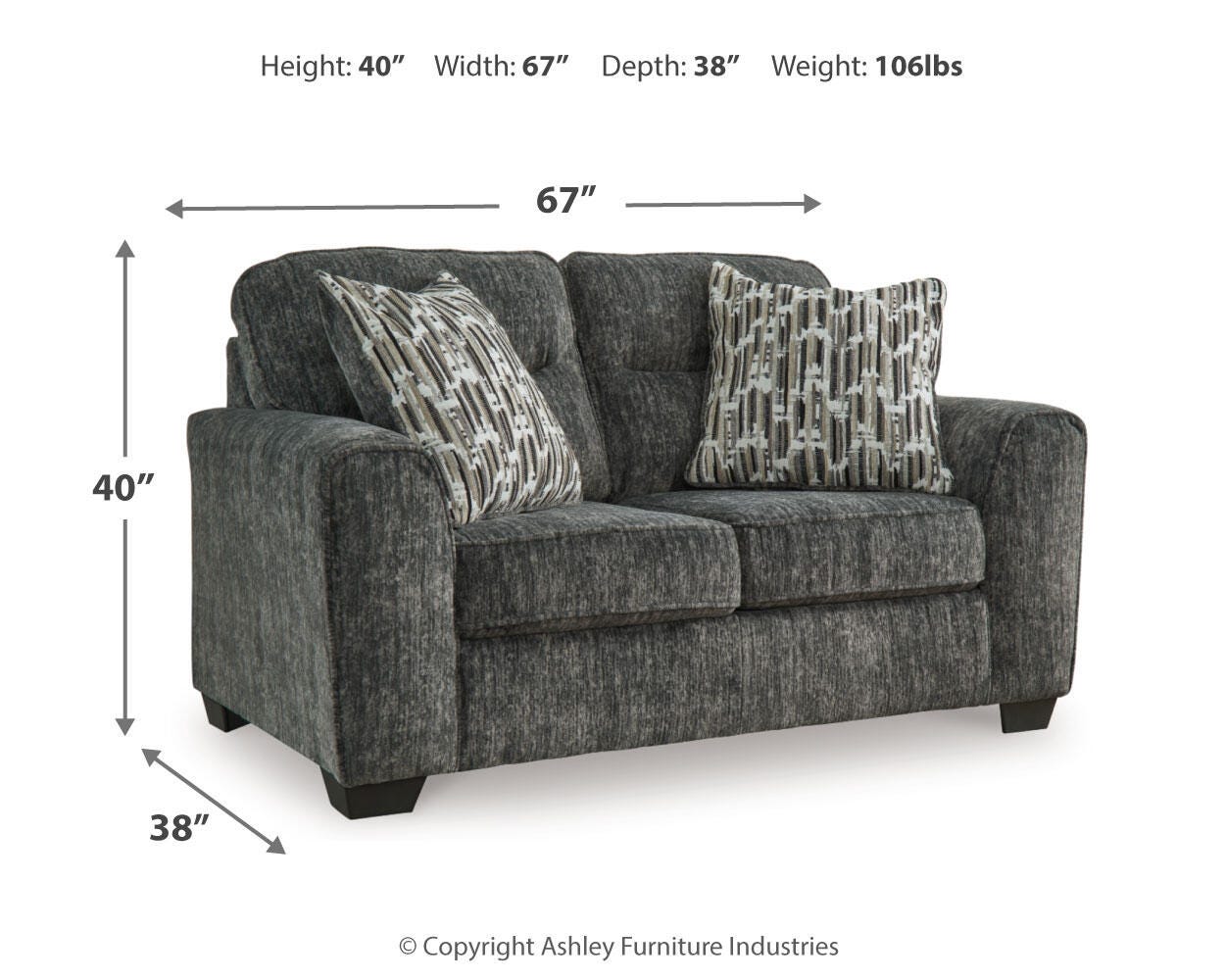 Lonoke 2 Loveseats and Chair