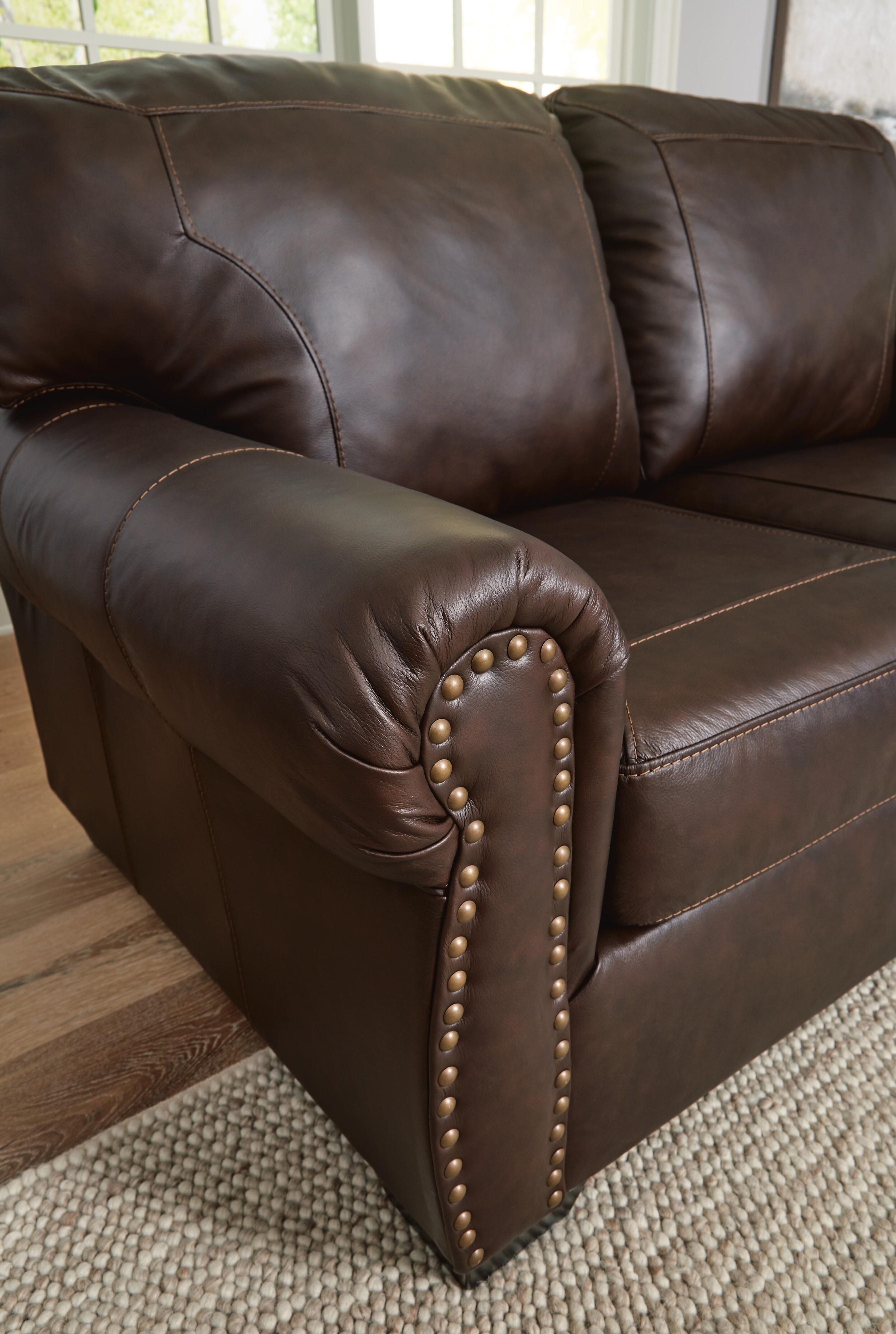 Colleton Leather Sofa and Loveseat