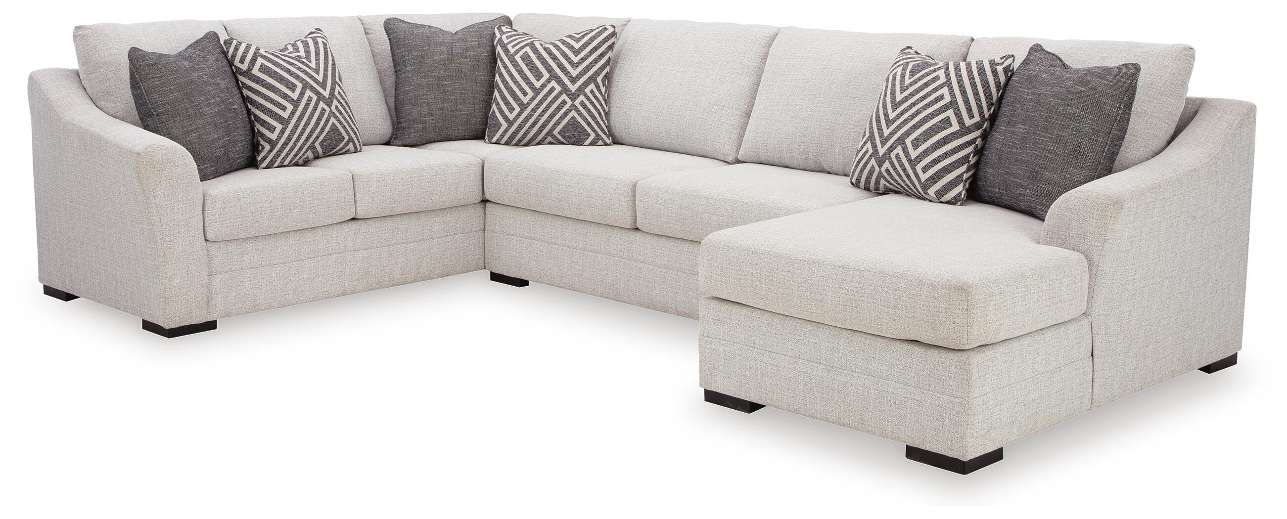 Koralynn 3-Piece Sectional and Oversized Accent Ottoman