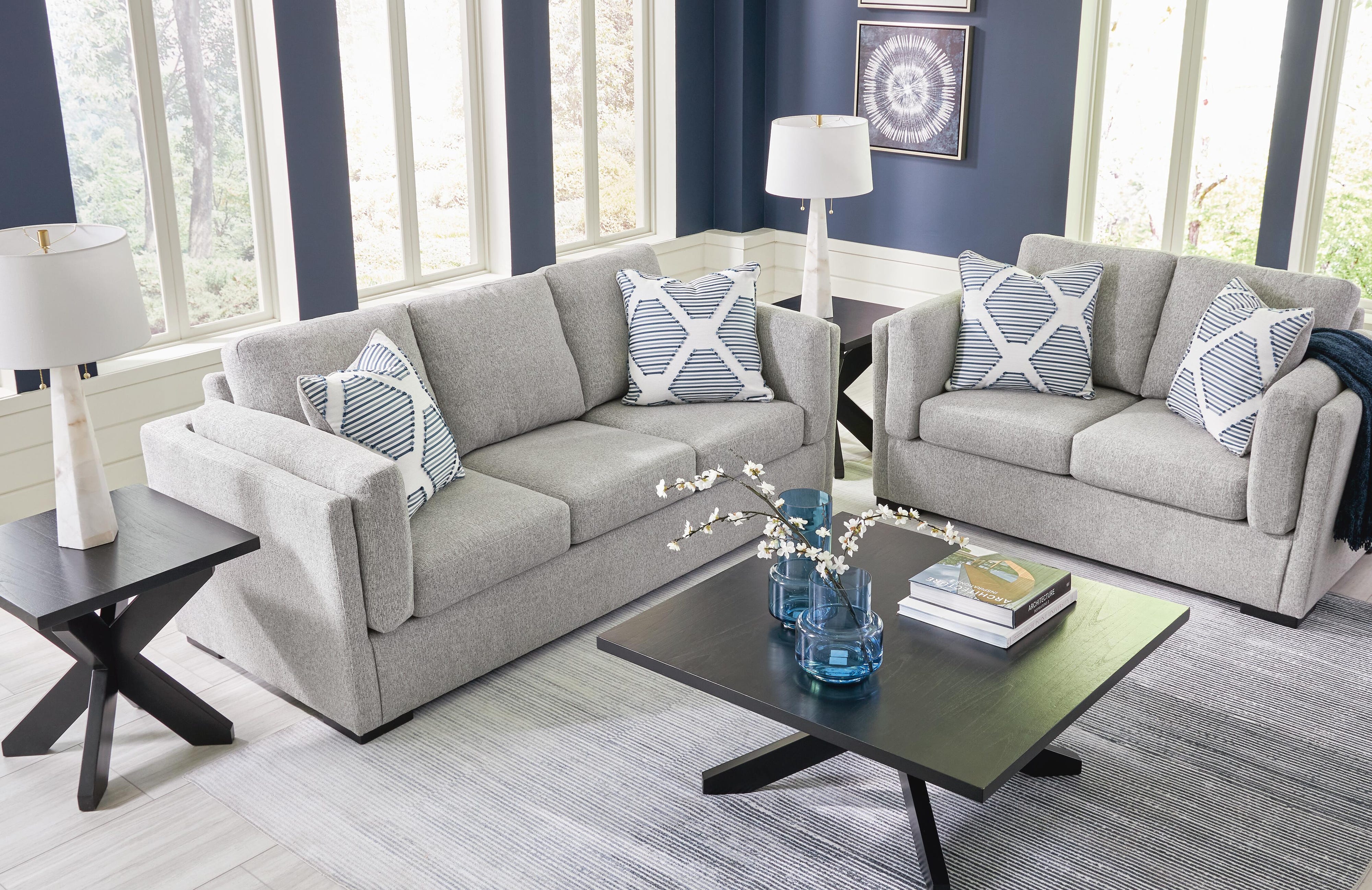 Evansley Sofa and Loveseat