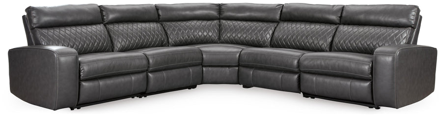 Samperstone 5-Piece Power Reclining Sectional
