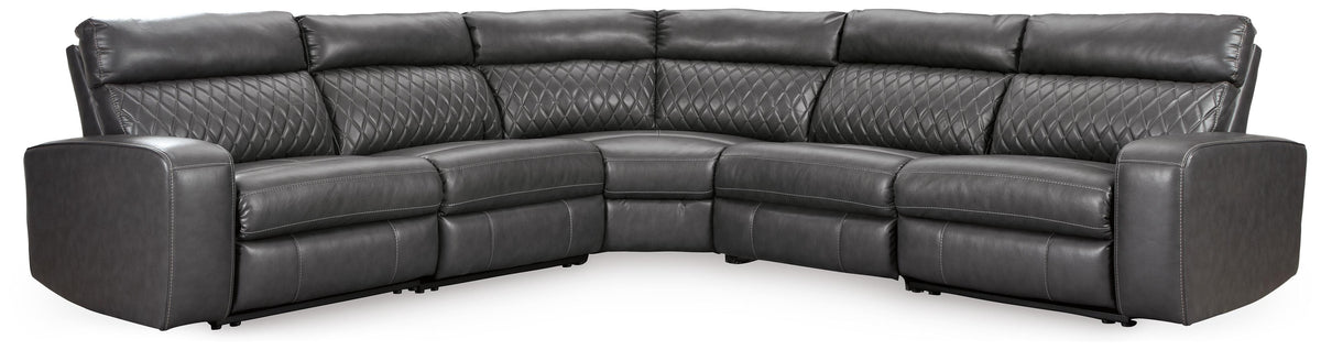 Samperstone 5-Piece Power Reclining Sectional