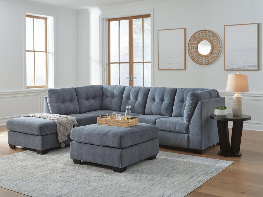 Marleton 2-Piece Sectional with Ottoman