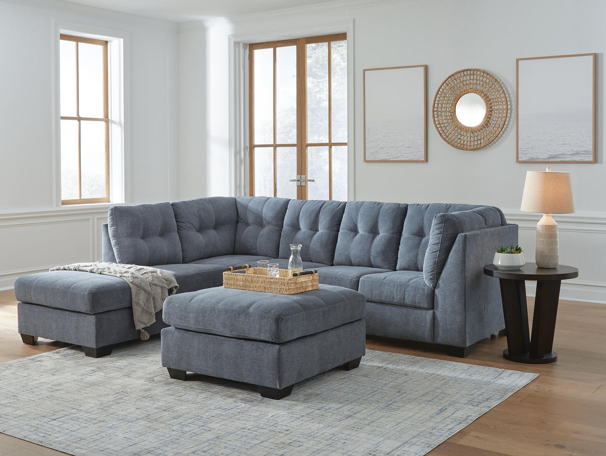 Marleton 2-Piece Sectional with Ottoman