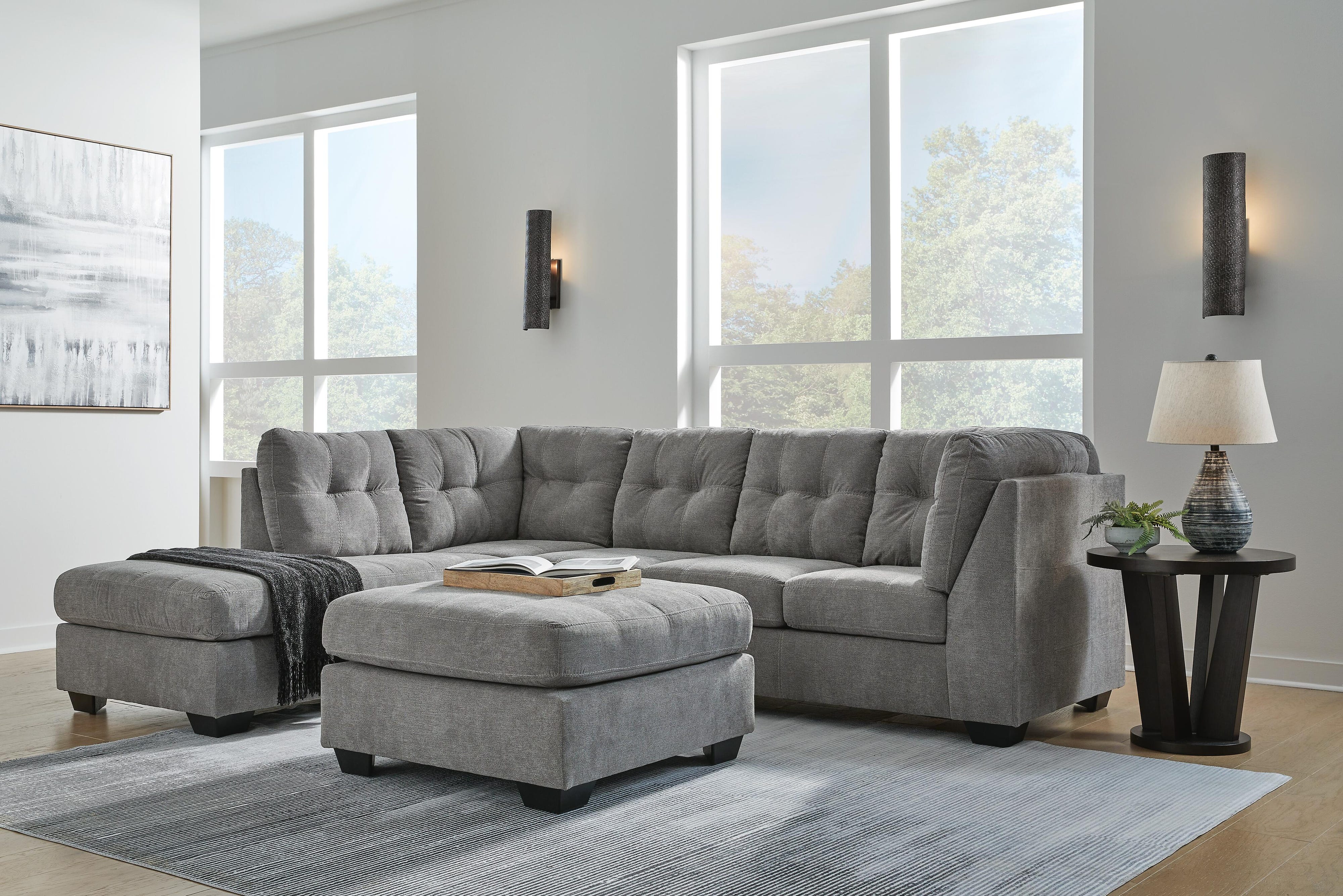 Parkview 2-Piece Sleeper Sectional with Ottoman