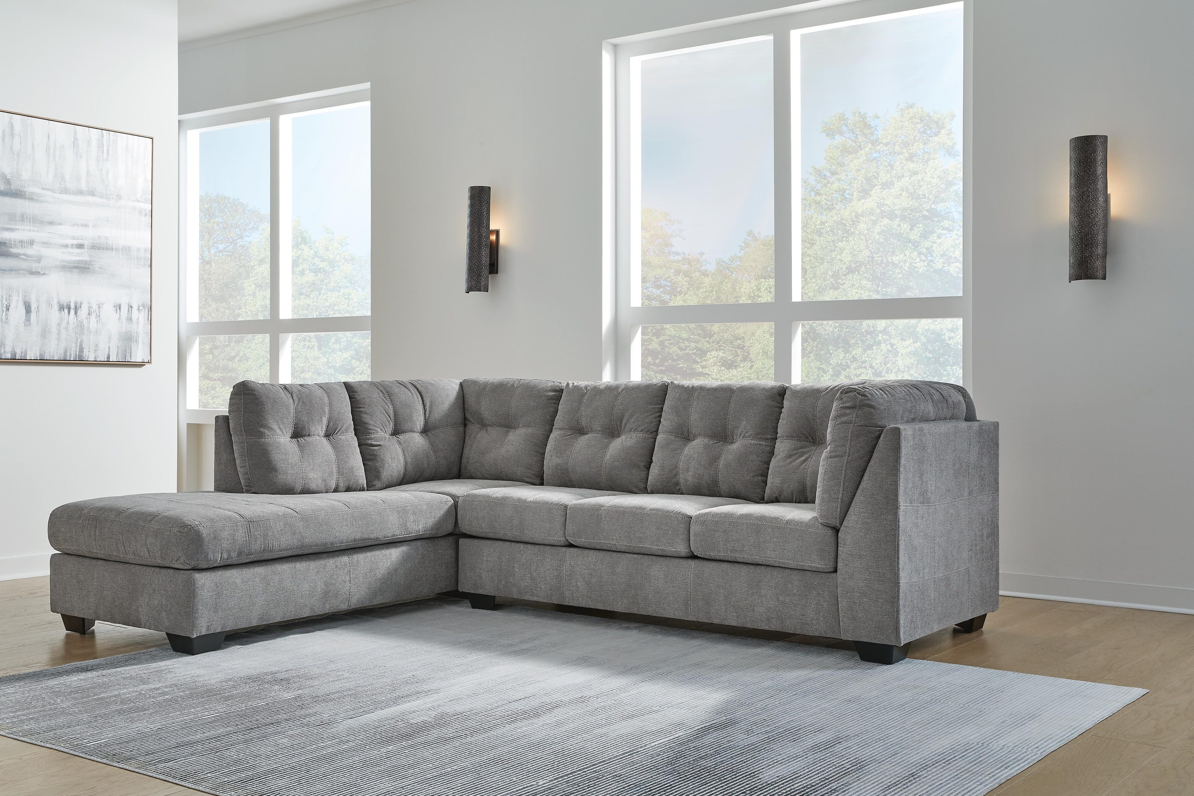Marleton 2-Piece Sleeper Sectional with Ottoman