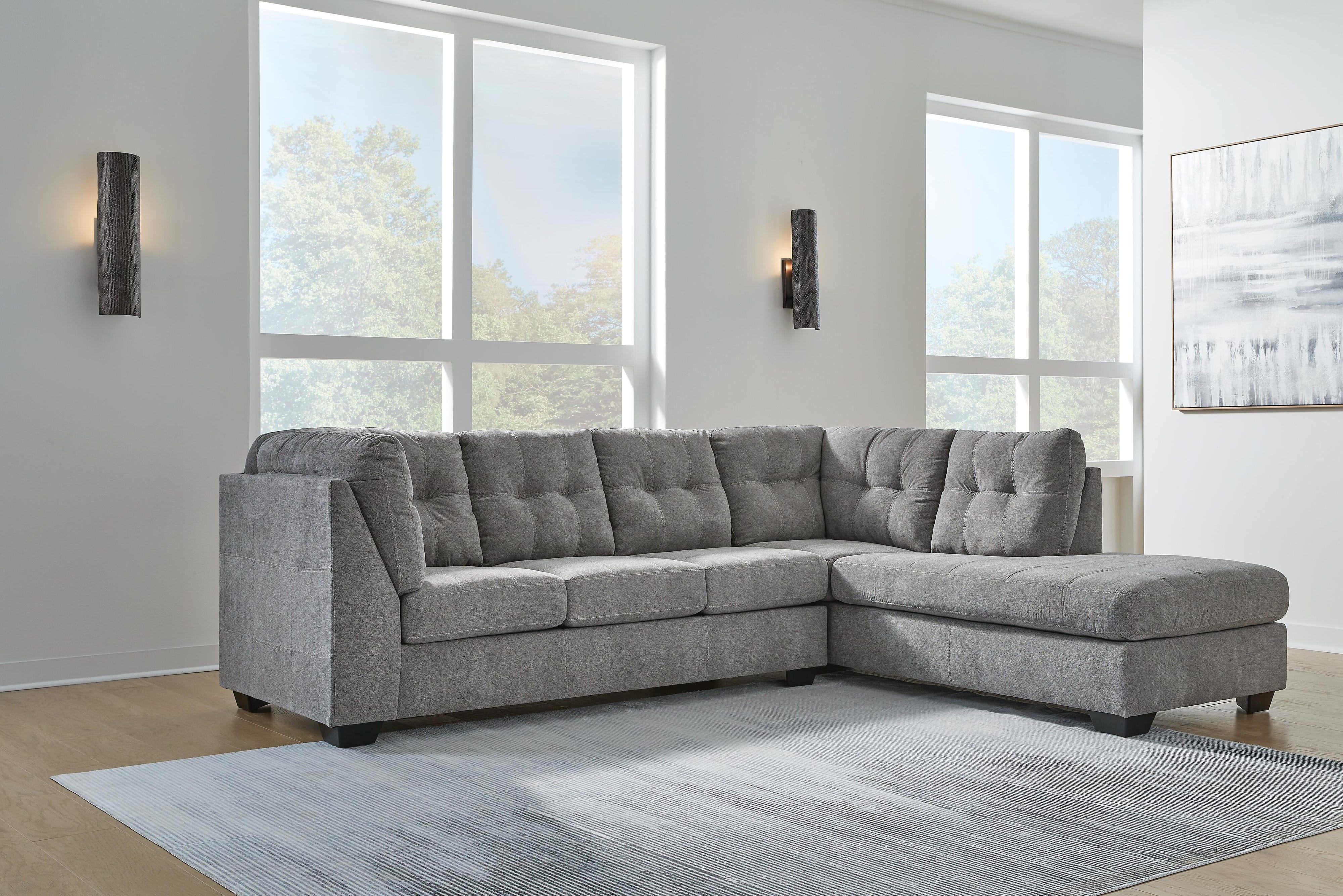 Marleton 2-Piece Sleeper Sectional with Ottoman