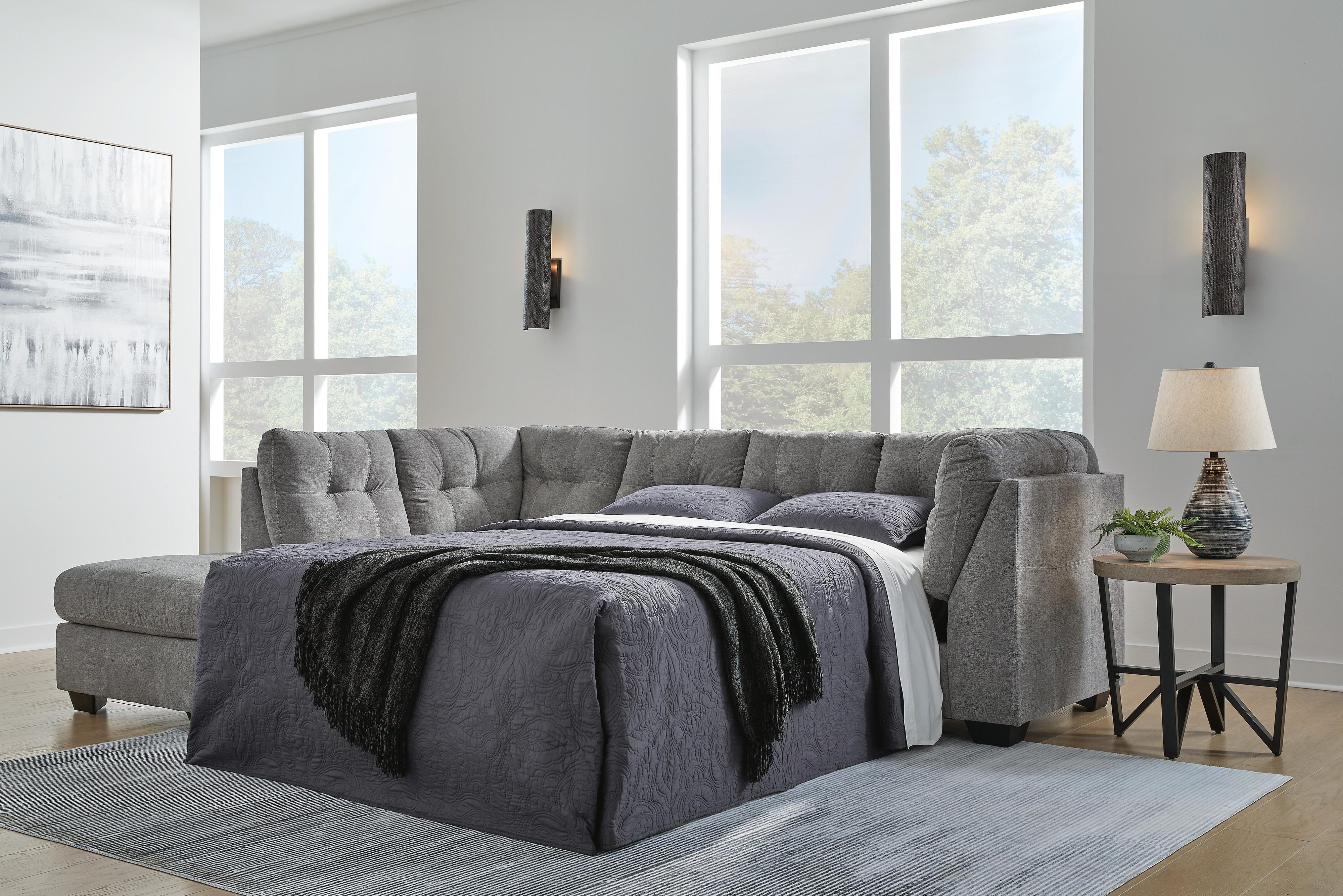 Marleton 2-Piece Sleeper Sectional with Ottoman