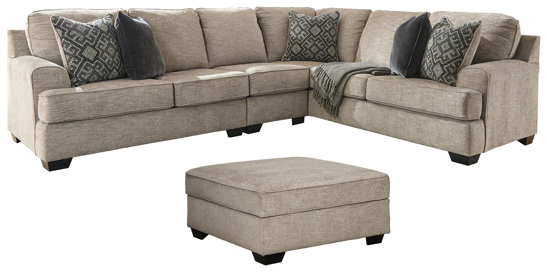 Bovarian 3-Piece Sectional and Ottoman
