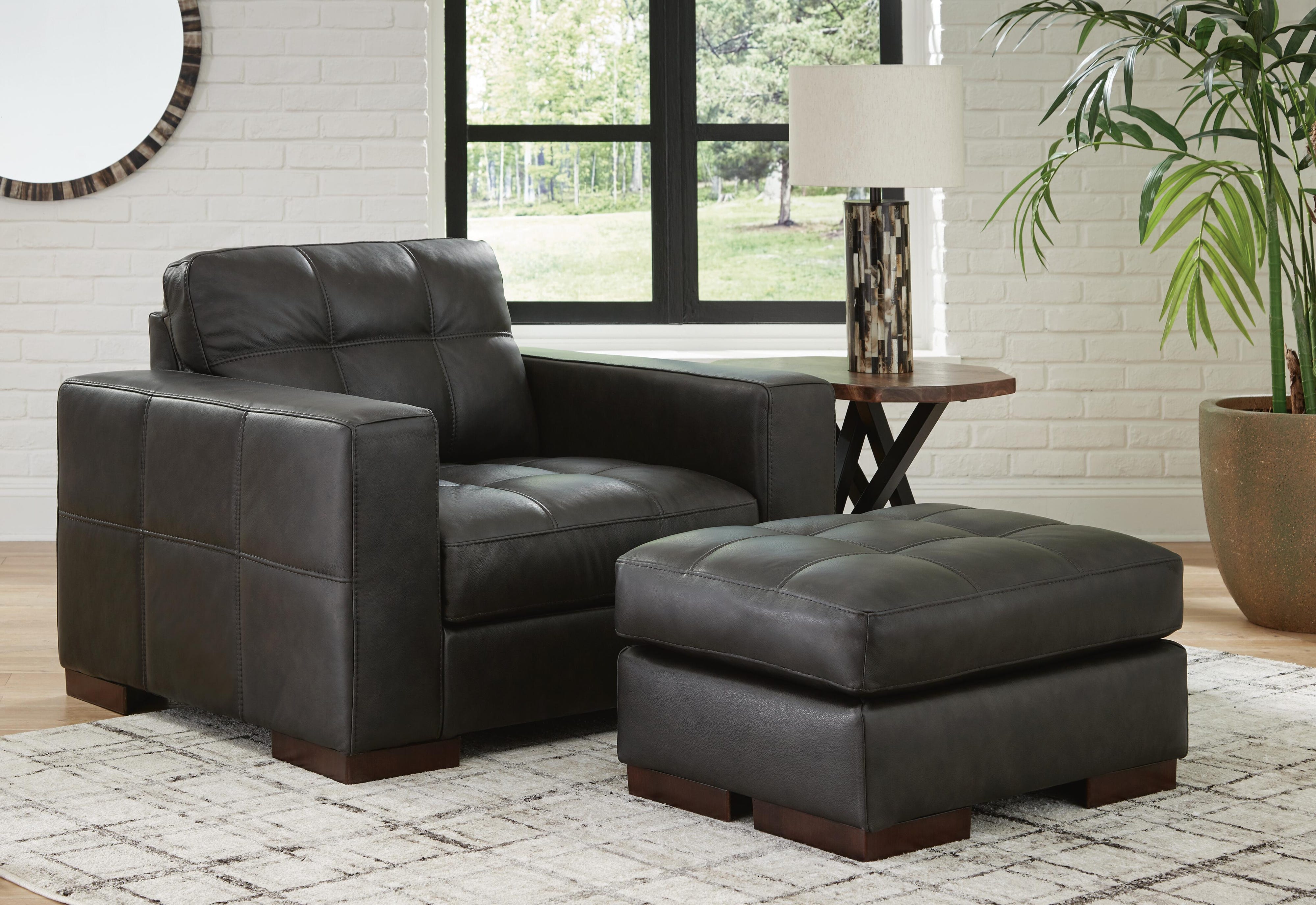 Luigi Chair and Ottoman