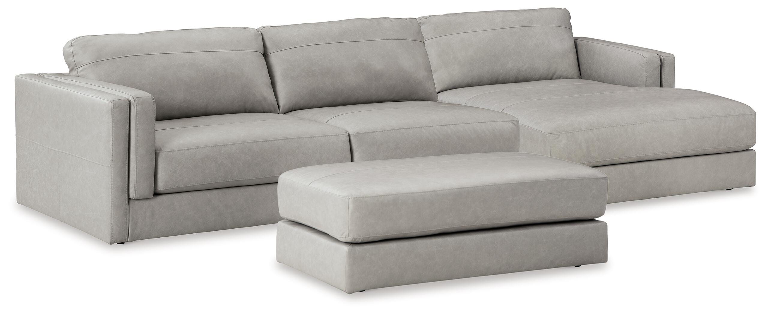 Amiata 2-Piece Sectional with Ottoman