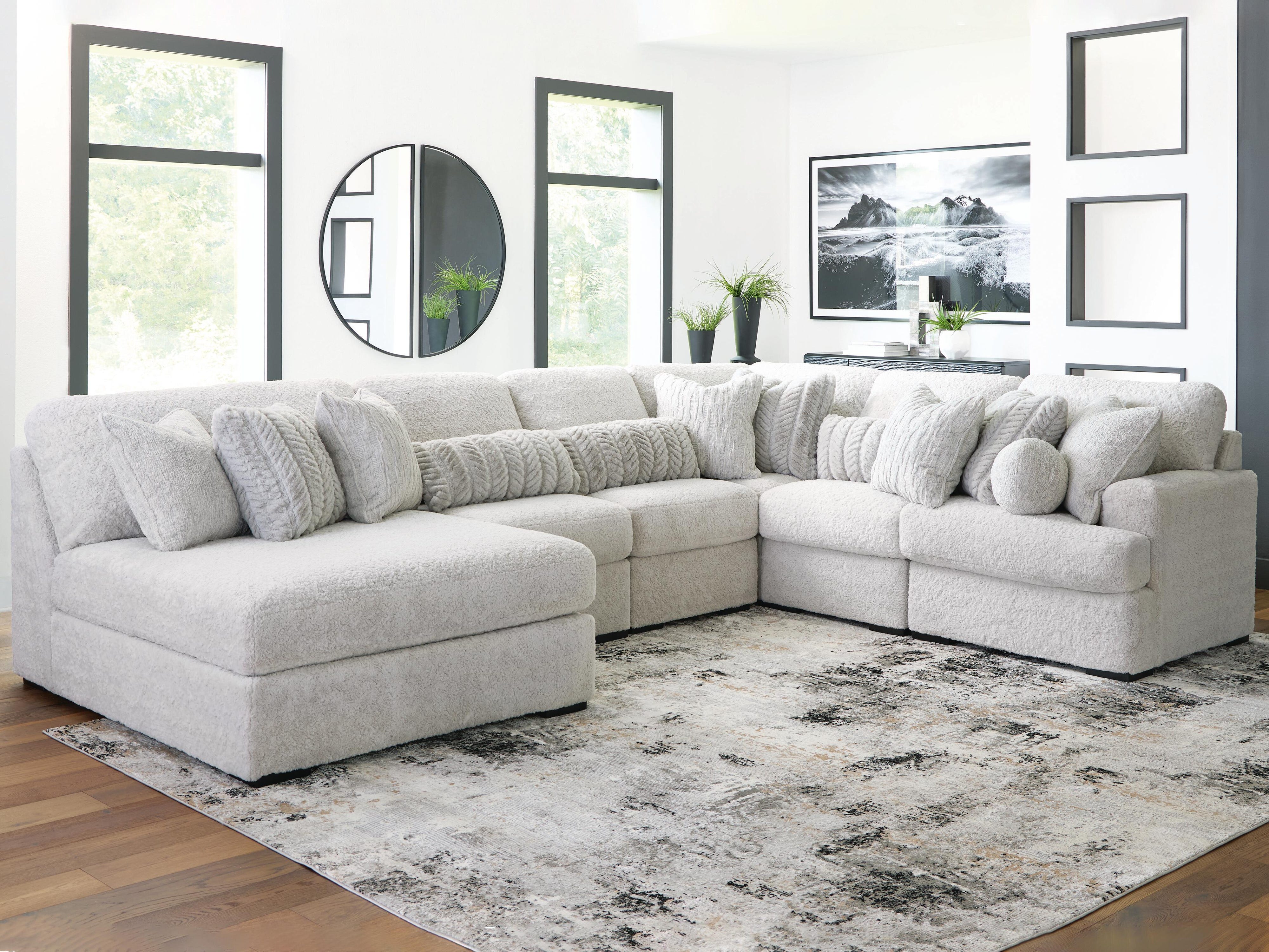 Cuddle Plush 6-Piece Sectional with Chaise