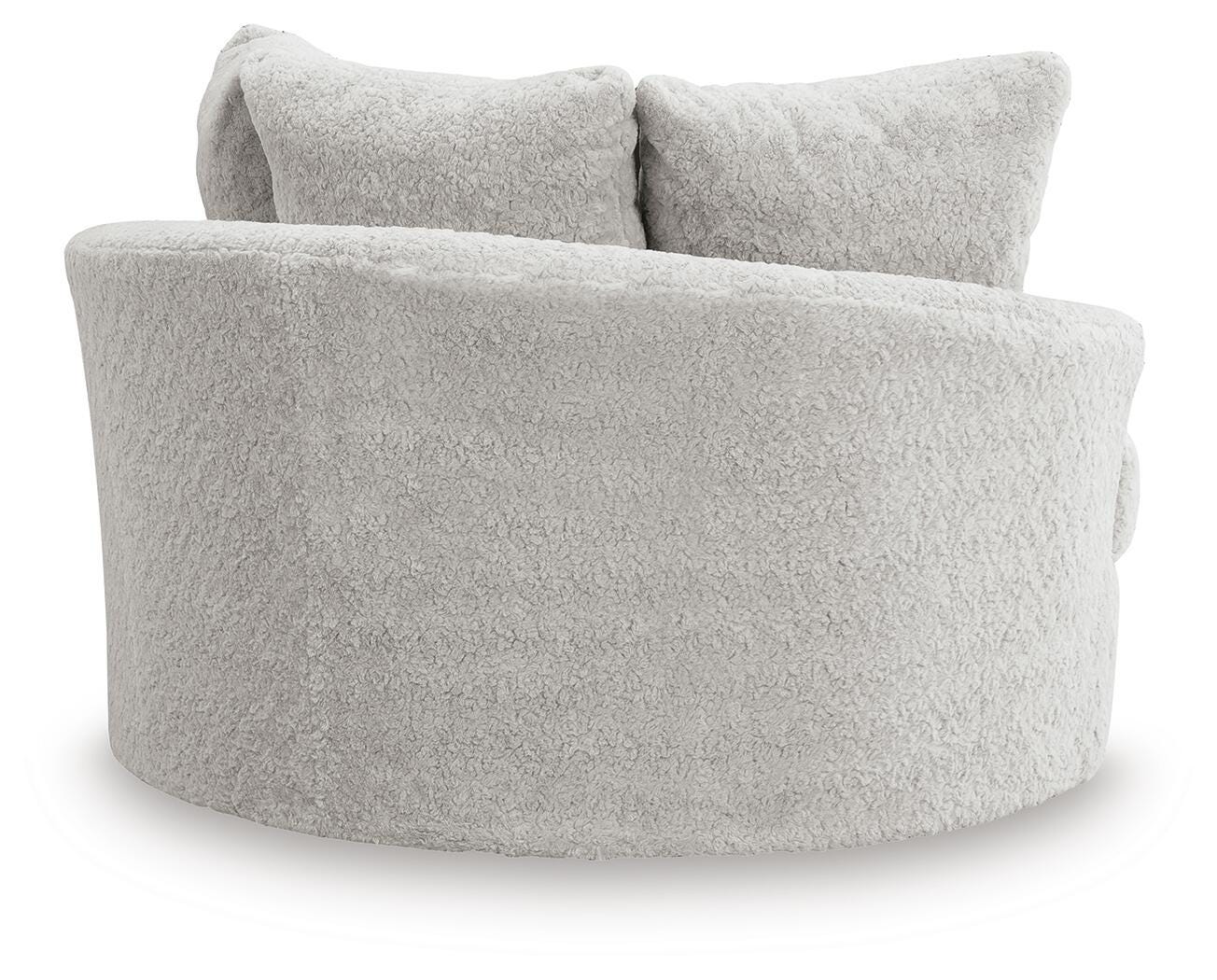 Cuddle Plush 3-Piece Sectional, Chair and Ottoman