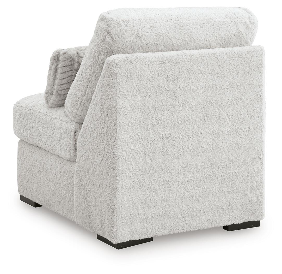 Cuddle Plush 3-Piece Sectional, Chair and Ottoman