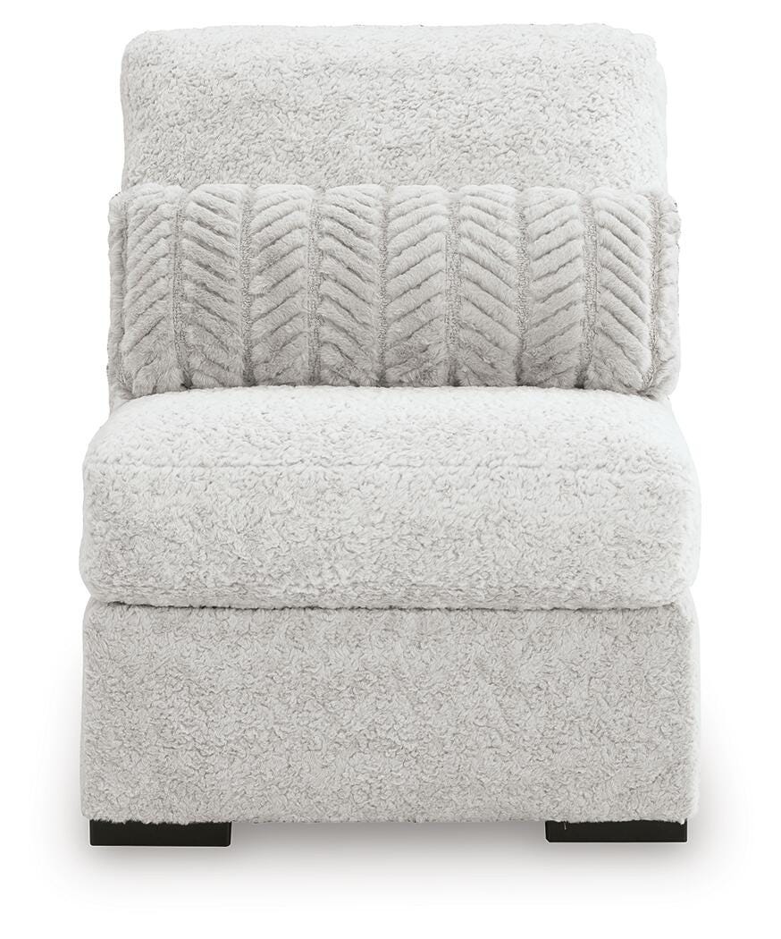 Cuddle Plush 3-Piece Sectional, Chair and Ottoman