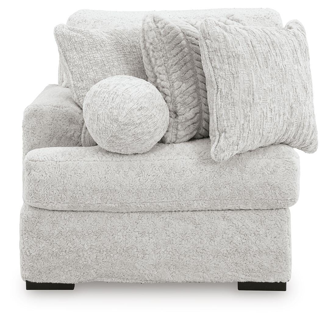 Cuddle Plush 3-Piece Sectional, Chair and Ottoman