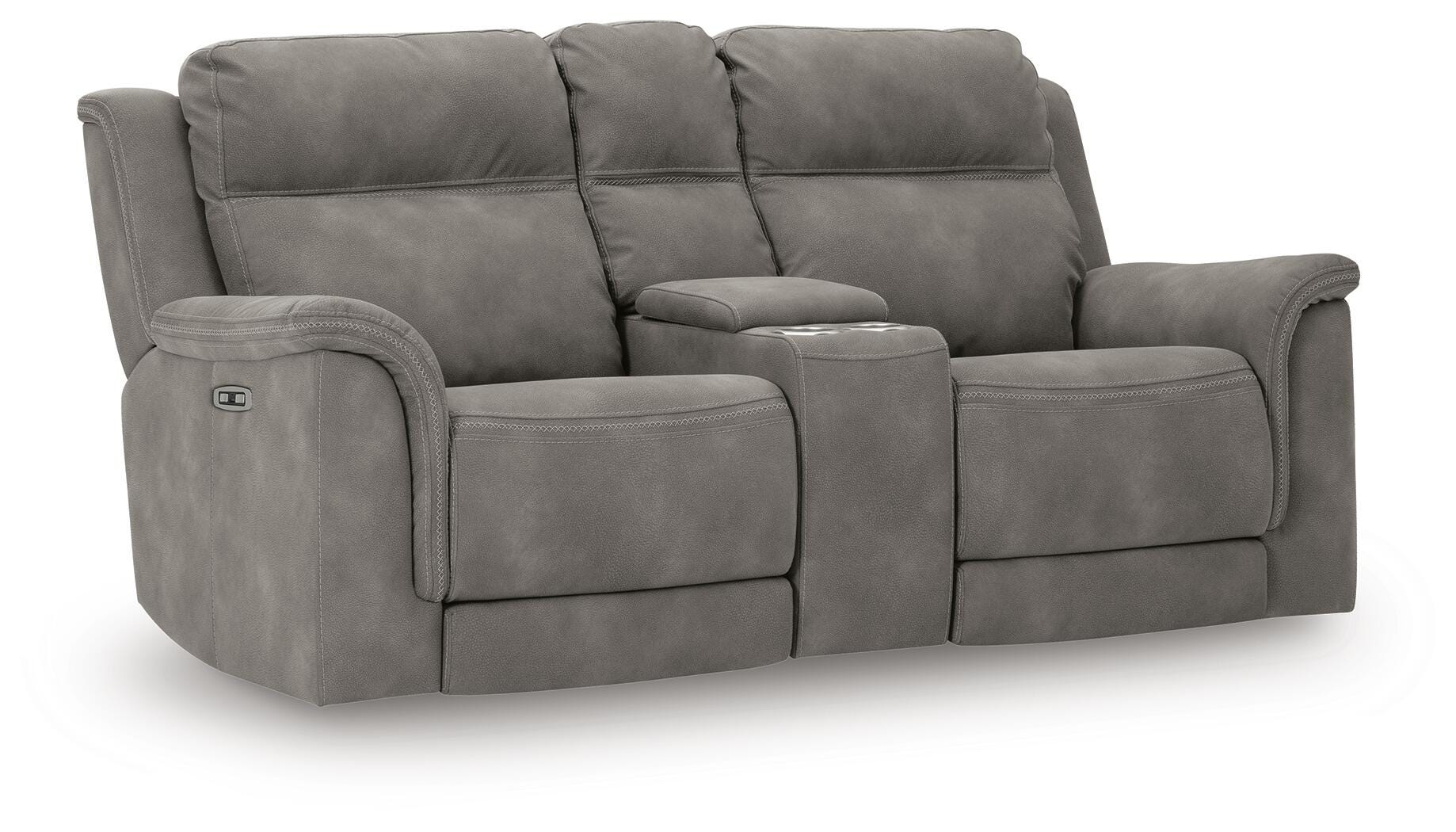 Next-Gen Durapella Power Reclining Loveseat with Console