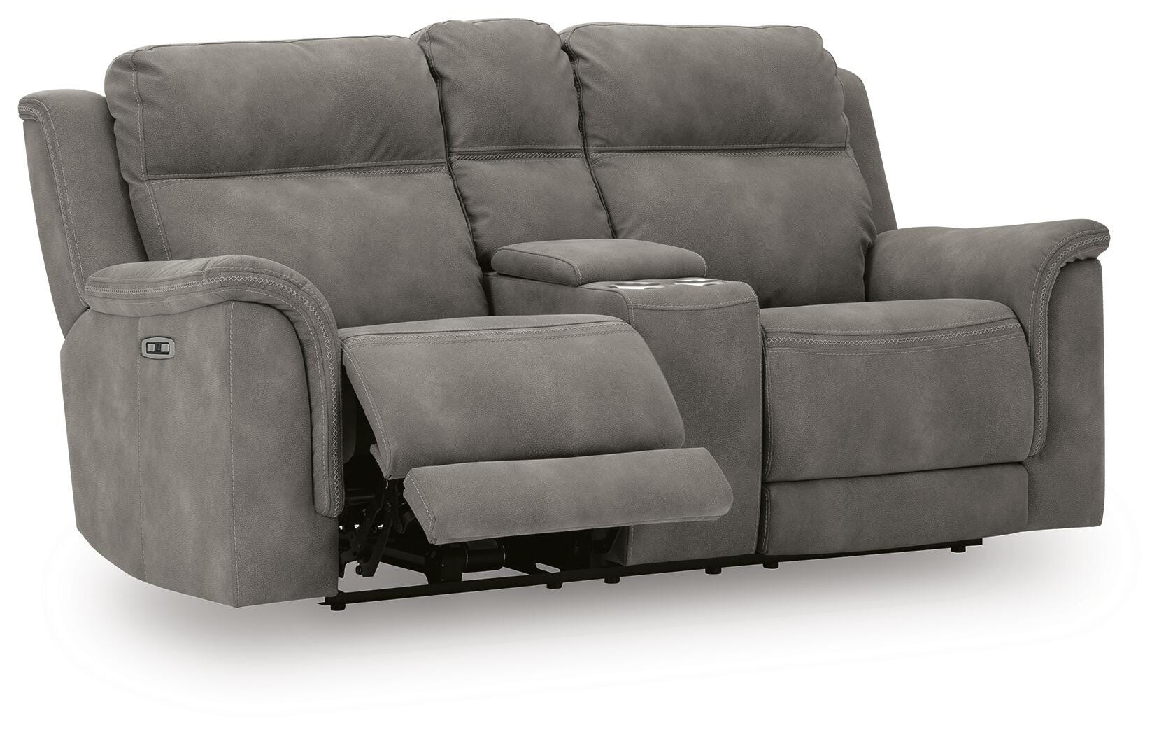 Next-Gen Durapella Power Reclining Loveseat with Console