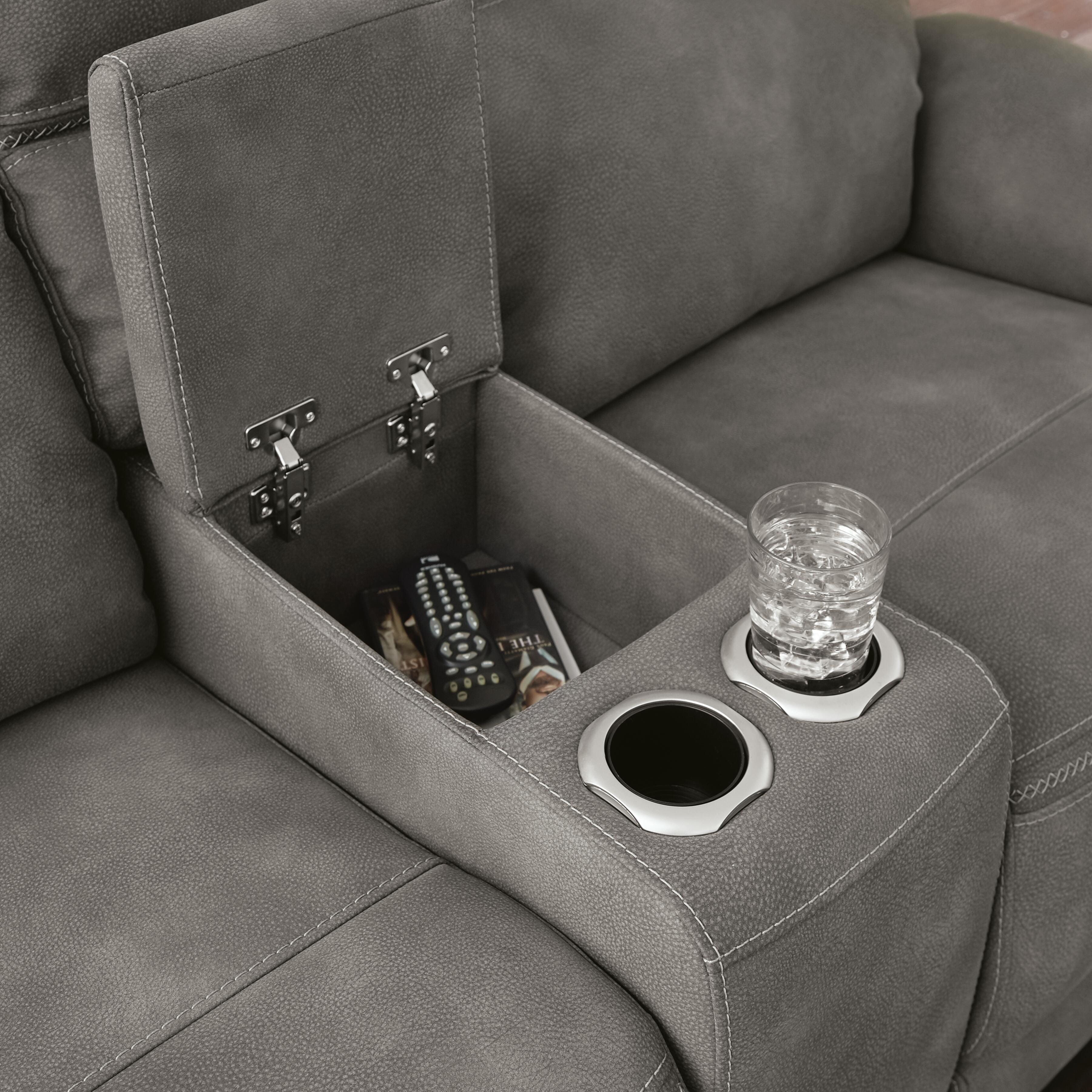 Next-Gen Durapella Power Reclining Loveseat with Console