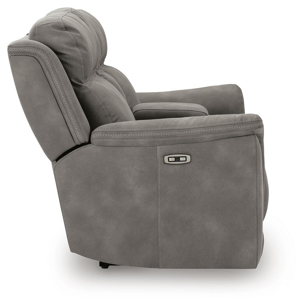 Next-Gen Durapella Power Reclining Loveseat with Console