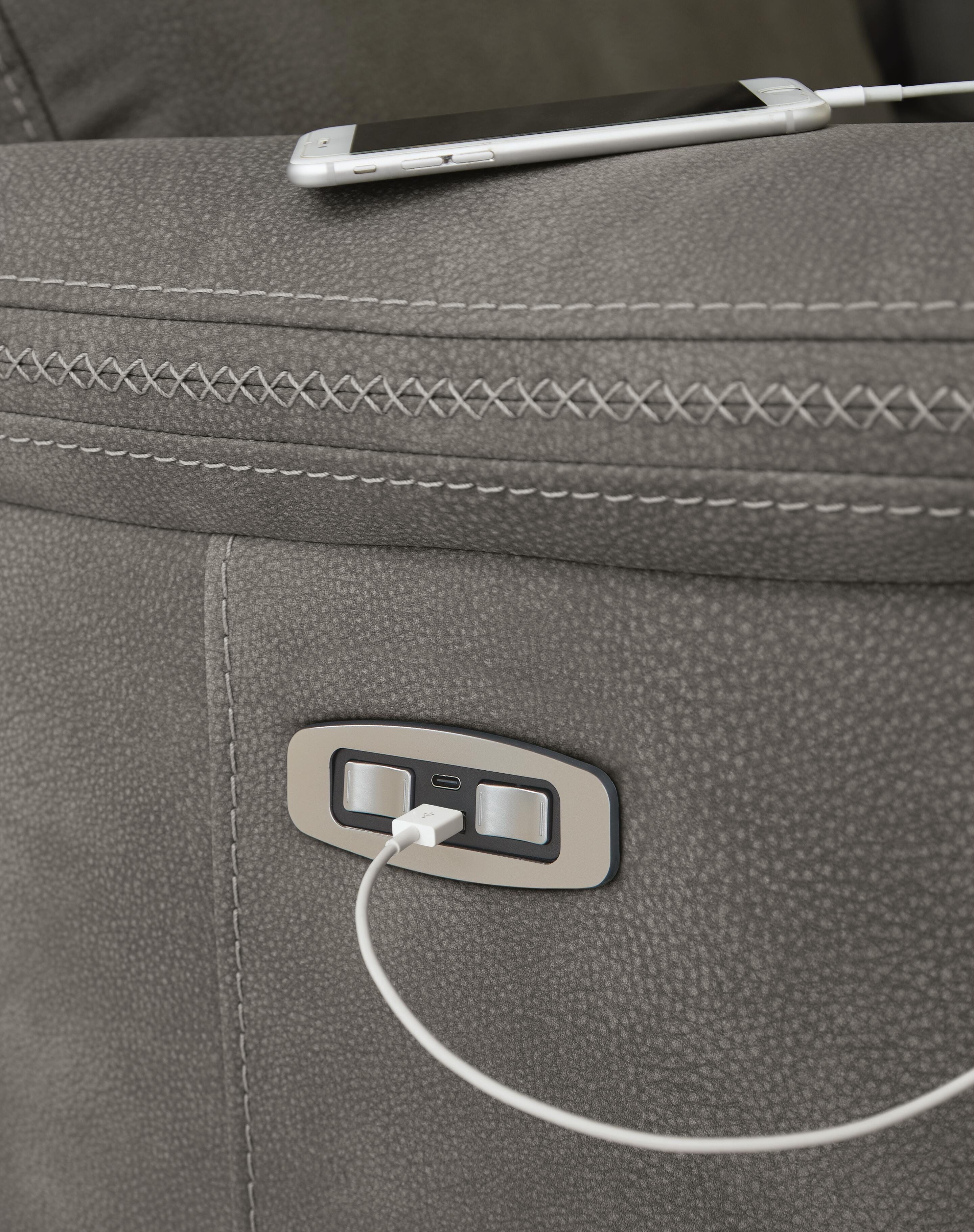 Next-Gen Durapella Power Reclining Loveseat with Console