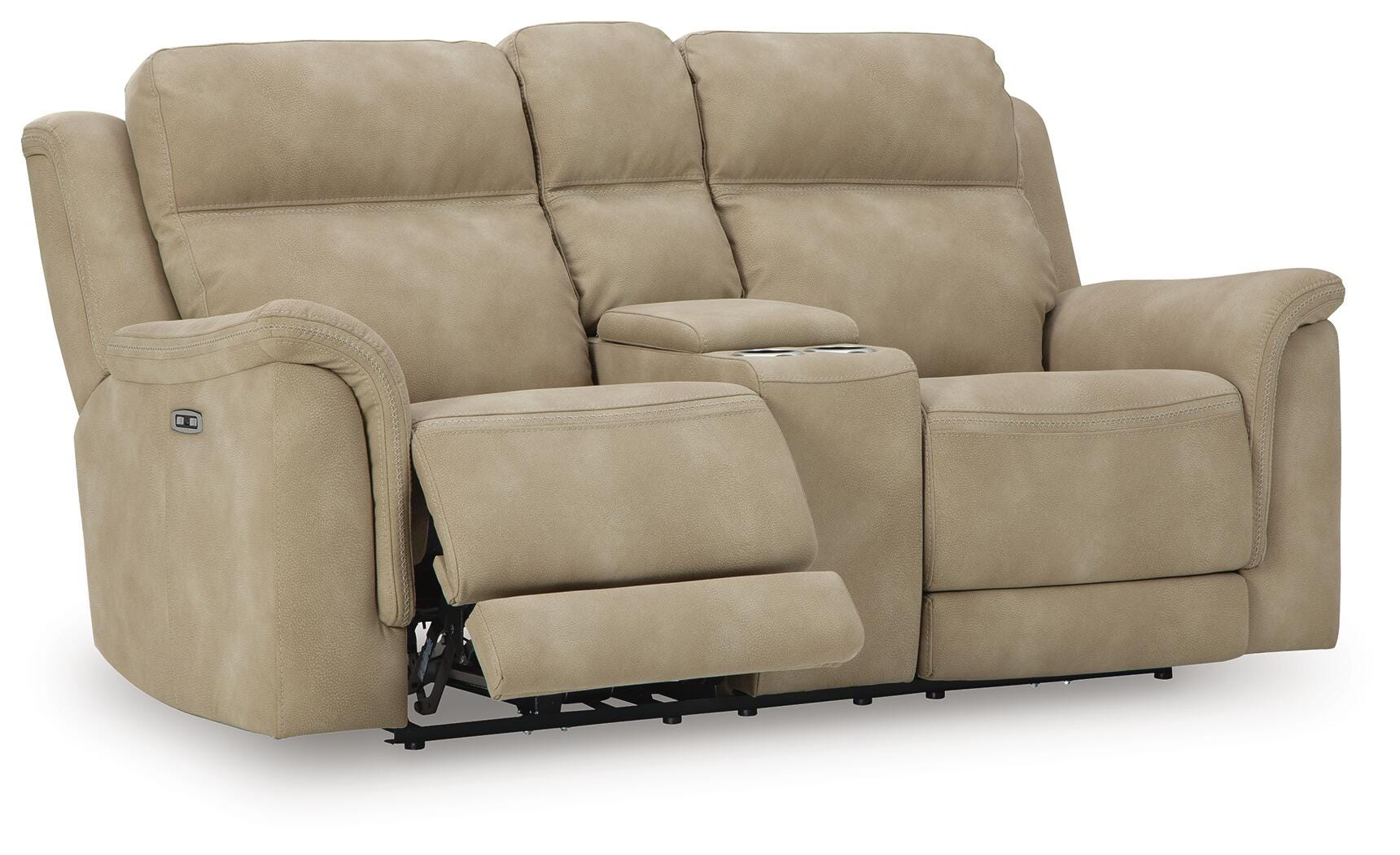 Next-Gen Durapella Power Reclining Loveseat with Console