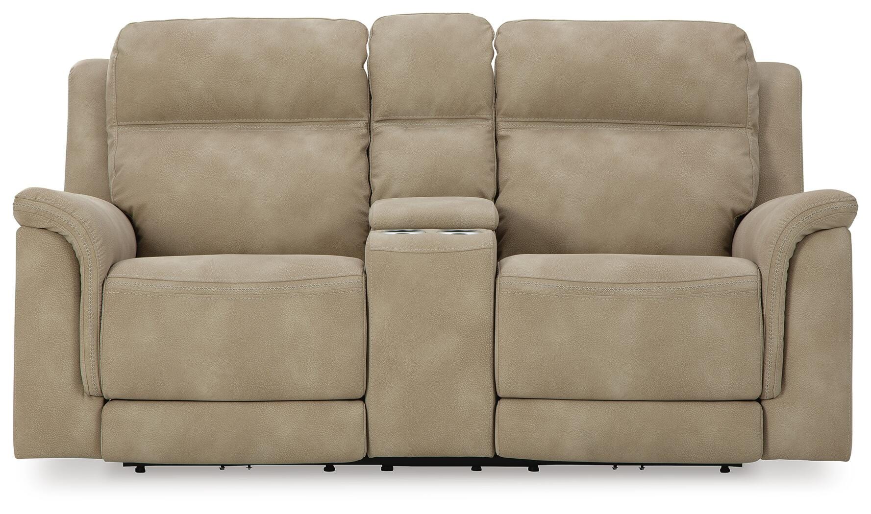 Next-Gen Durapella Power Reclining Loveseat with Console