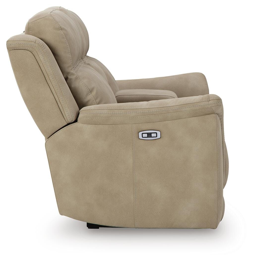Next-Gen Durapella Power Reclining Loveseat with Console