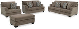 Birchwell Sofa, Loveseat, Oversized Chair and Ottoman