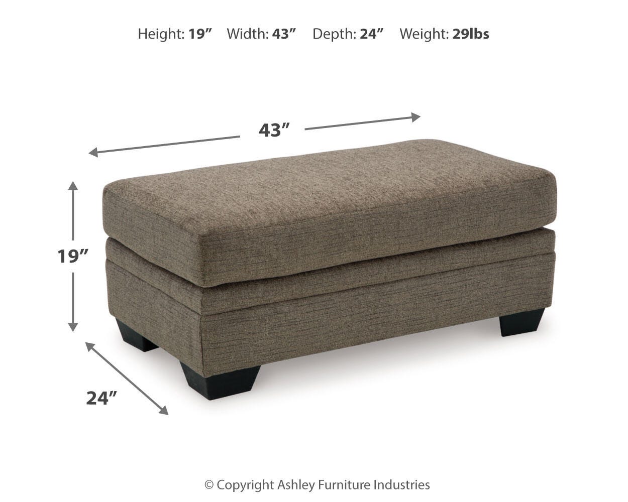 Stonemeade Sofa Chaise, Chair, and Ottoman