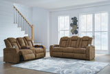 Wolfridge Dual Power Reclining Sofa and Loveseat