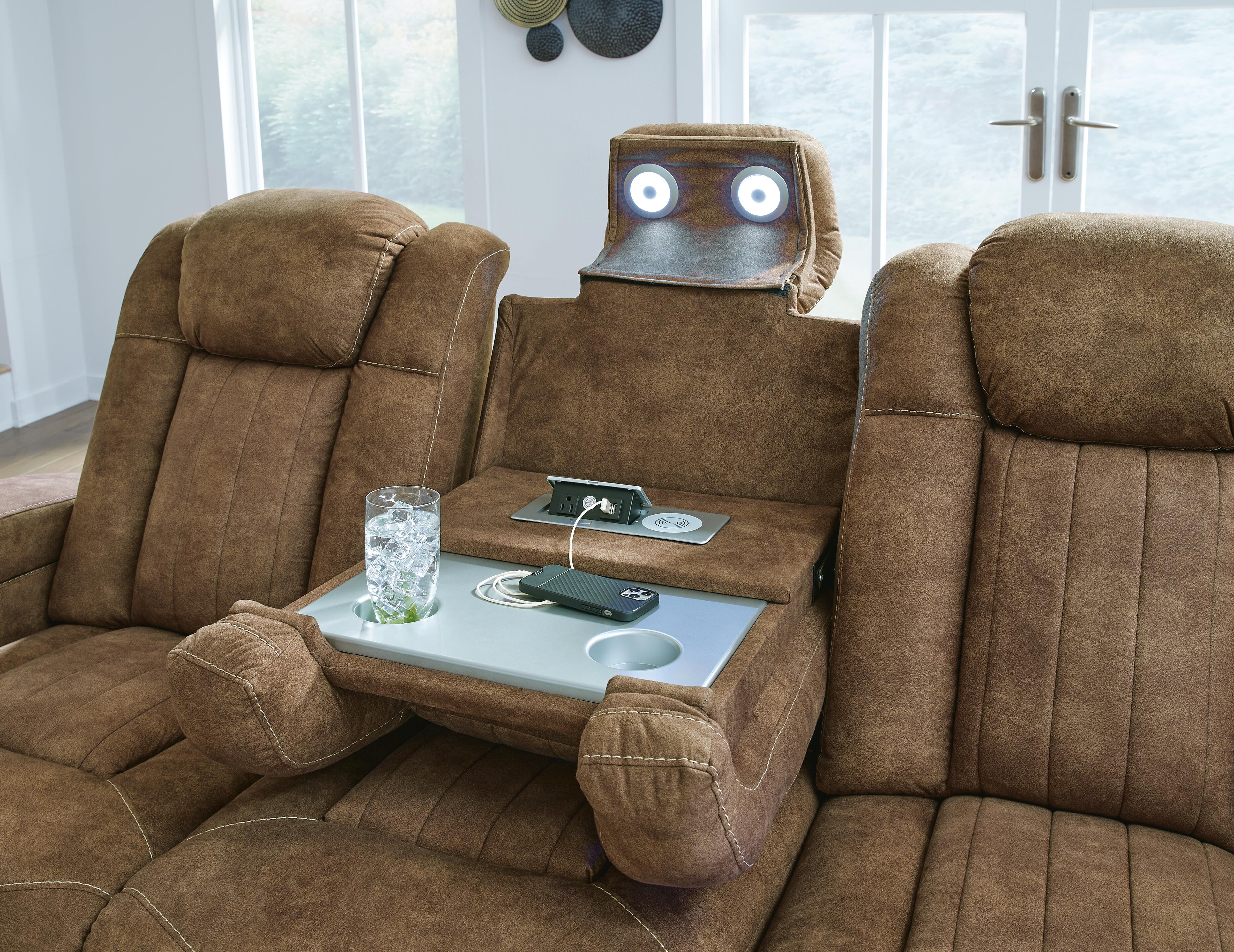 Wolfridge Dual Power Reclining Sofa and Loveseat
