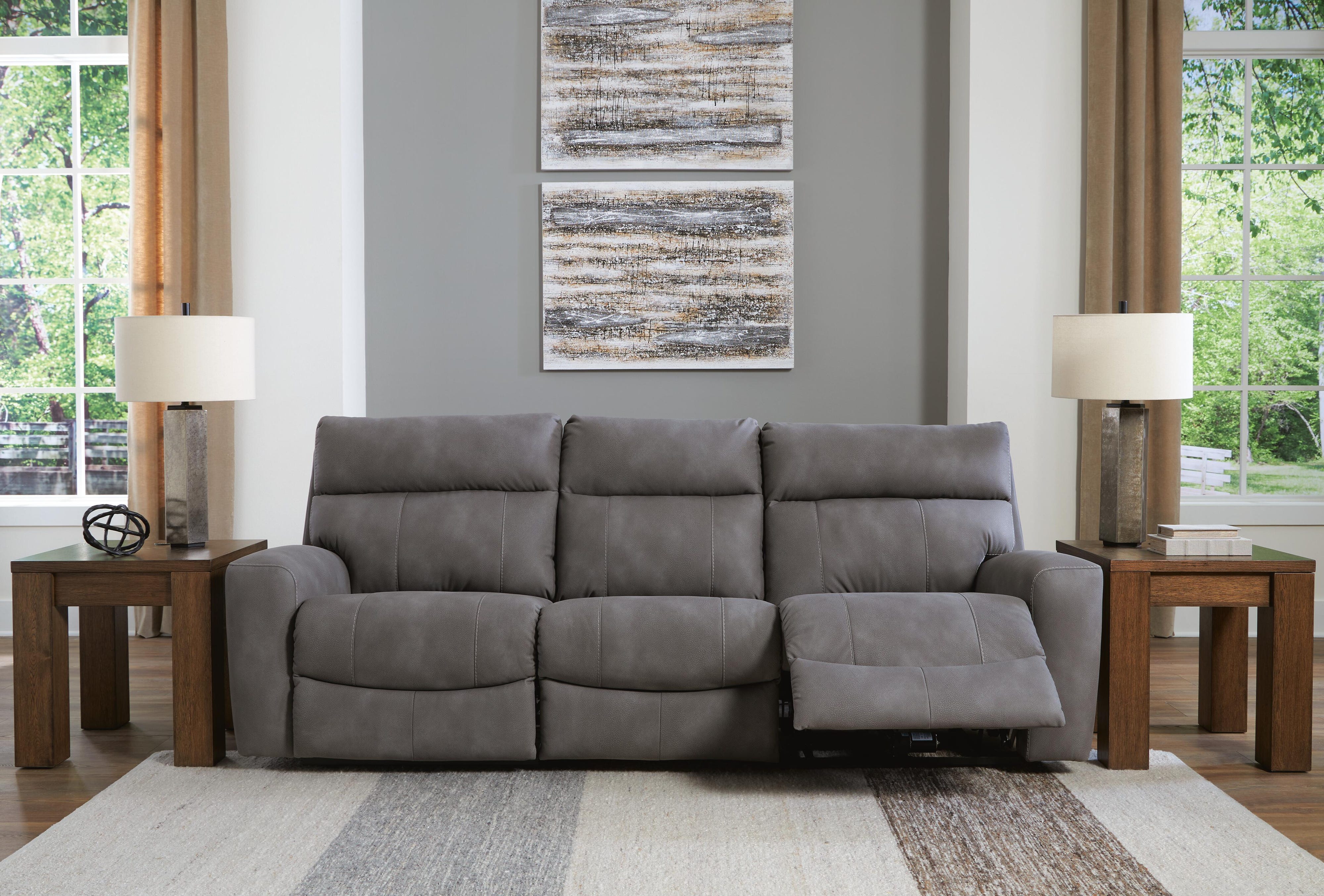 Next-Gen DuraPella Performance Fabric Dual Power Reclining Sofa and Loveseat