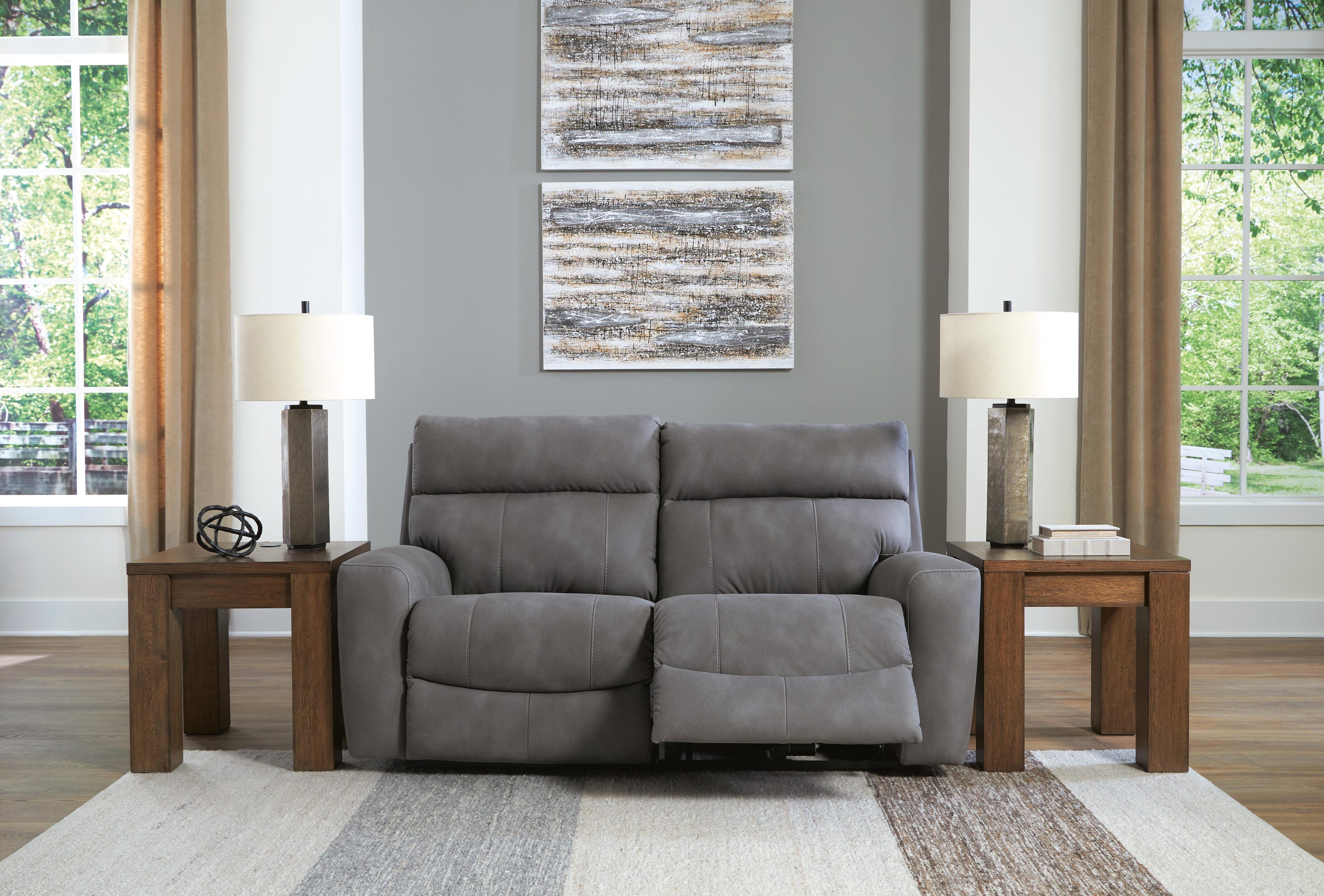 Next-Gen DuraPella Performance Fabric Dual Power Reclining Sofa and Loveseat