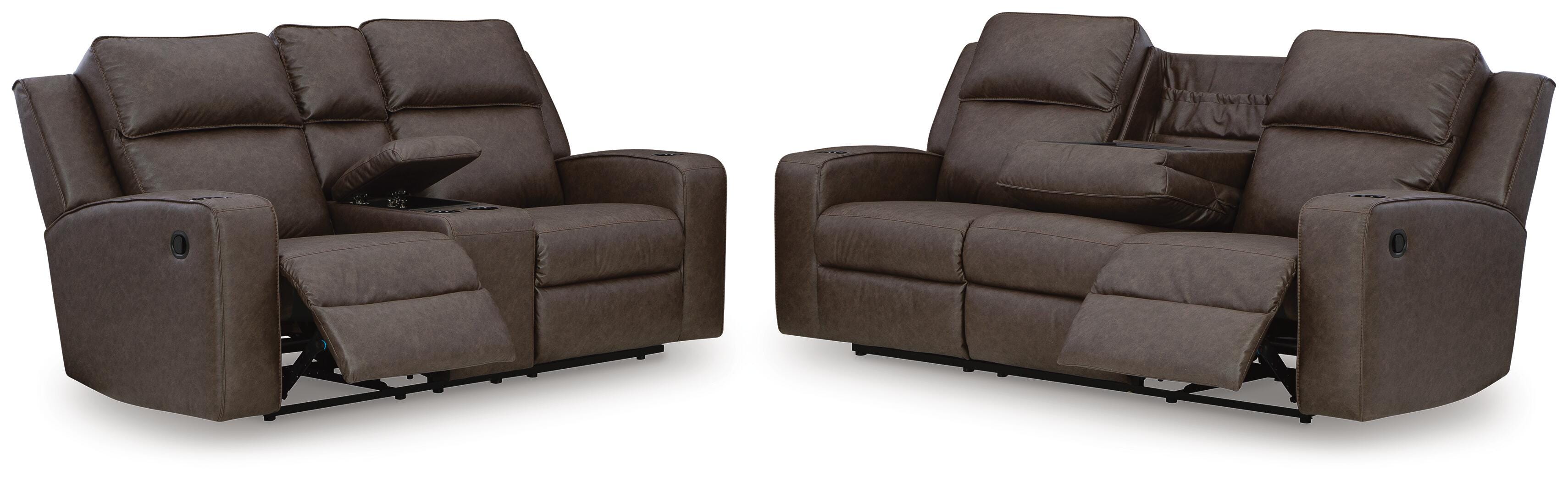 Lavenhorne Manual Reclining Sofa and Loveseat