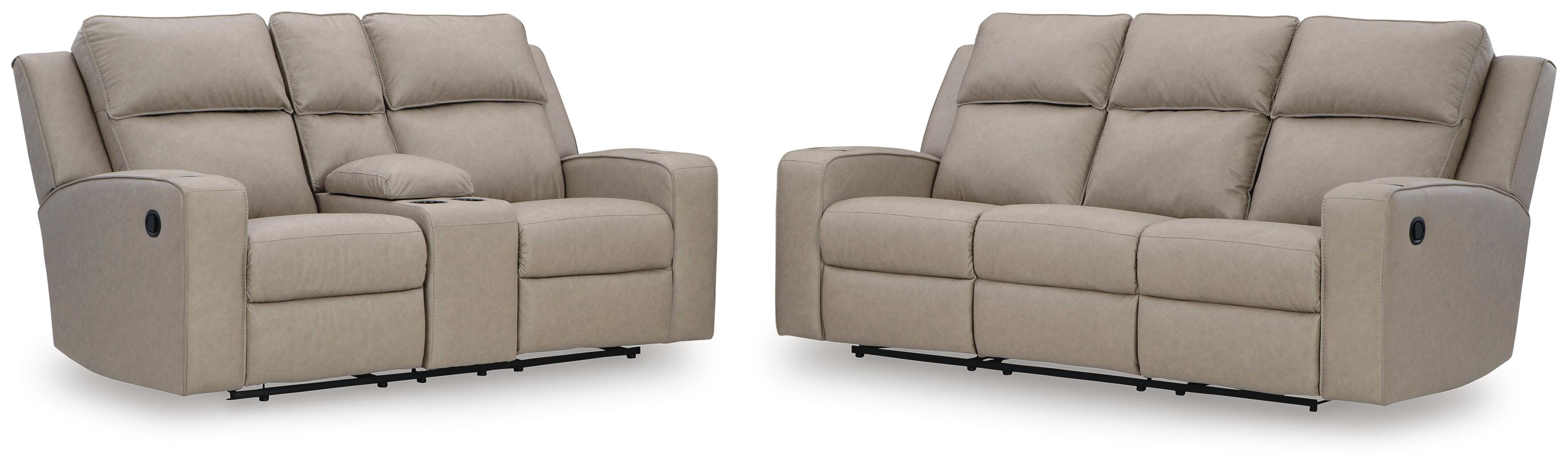 Lavenhorne Manual Reclining Sofa and Loveseat