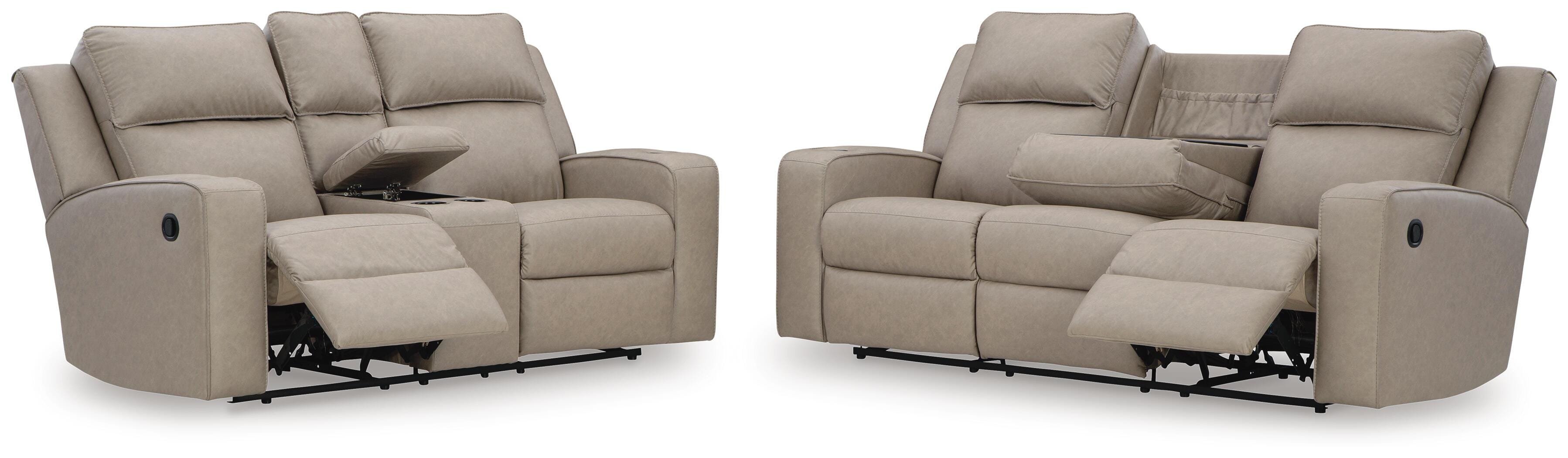 Lavenhorne Manual Reclining Sofa and Loveseat