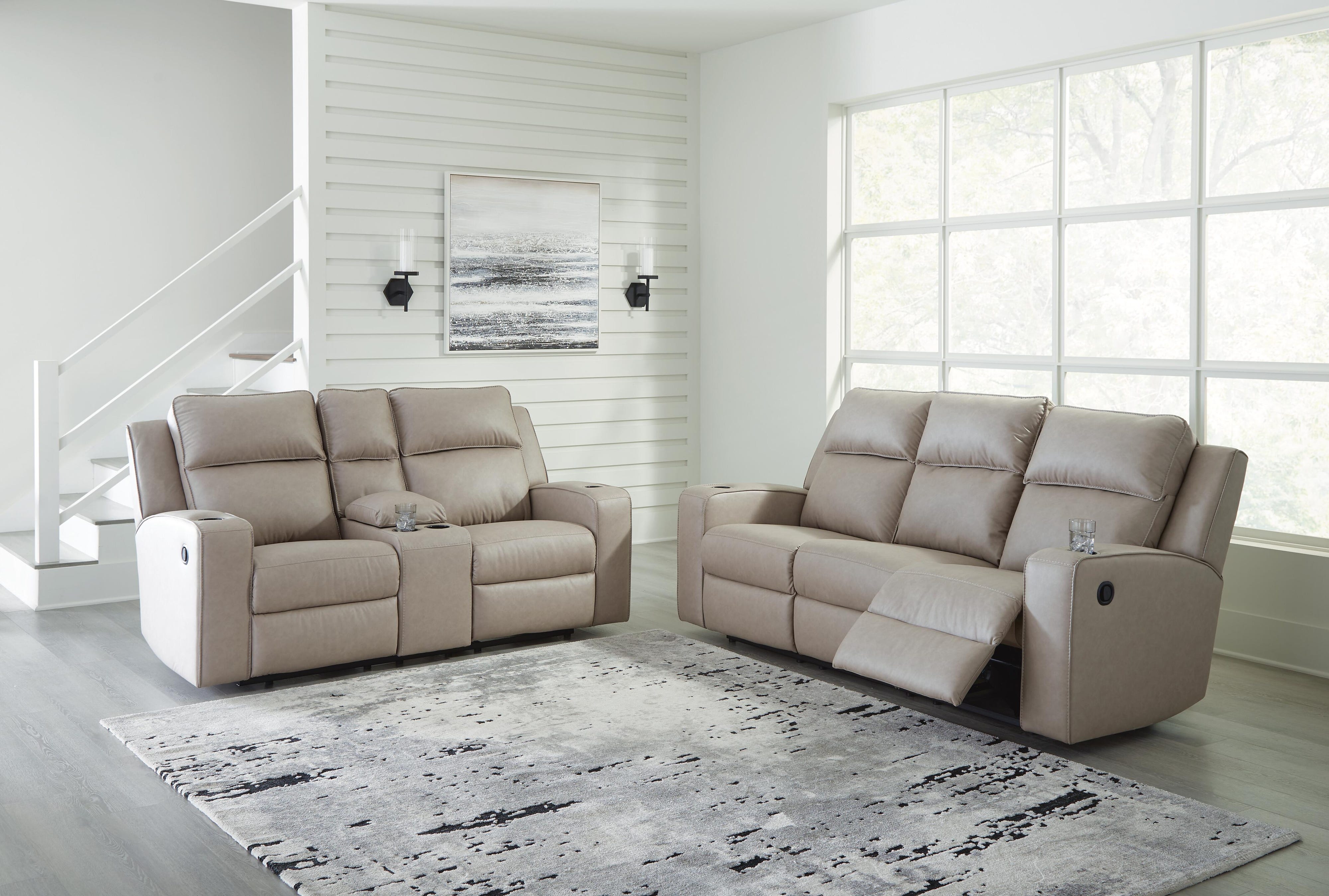 Lavenhorne Manual Reclining Sofa and Loveseat