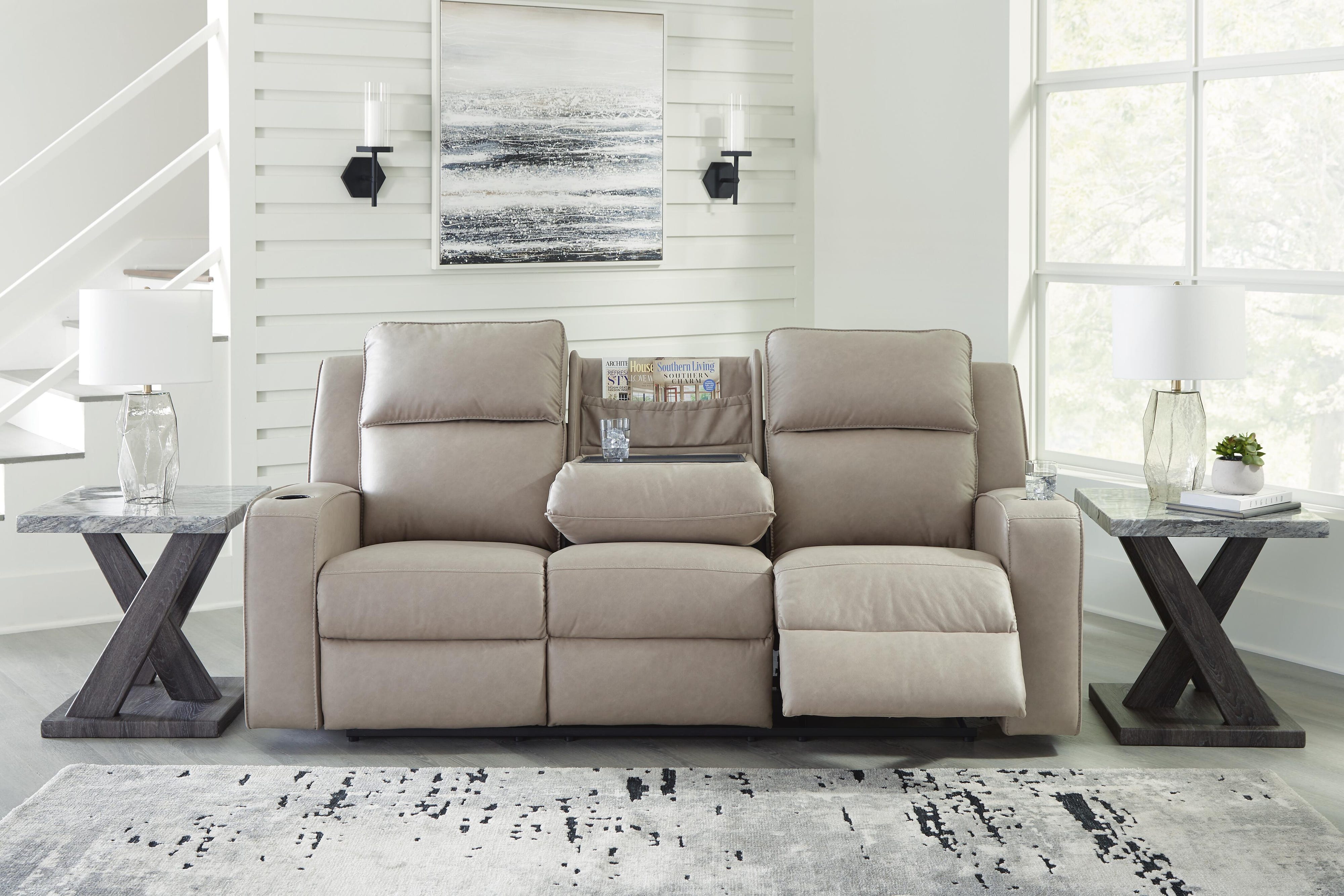 Lavenhorne Reclining Sofa with Drop Down Table