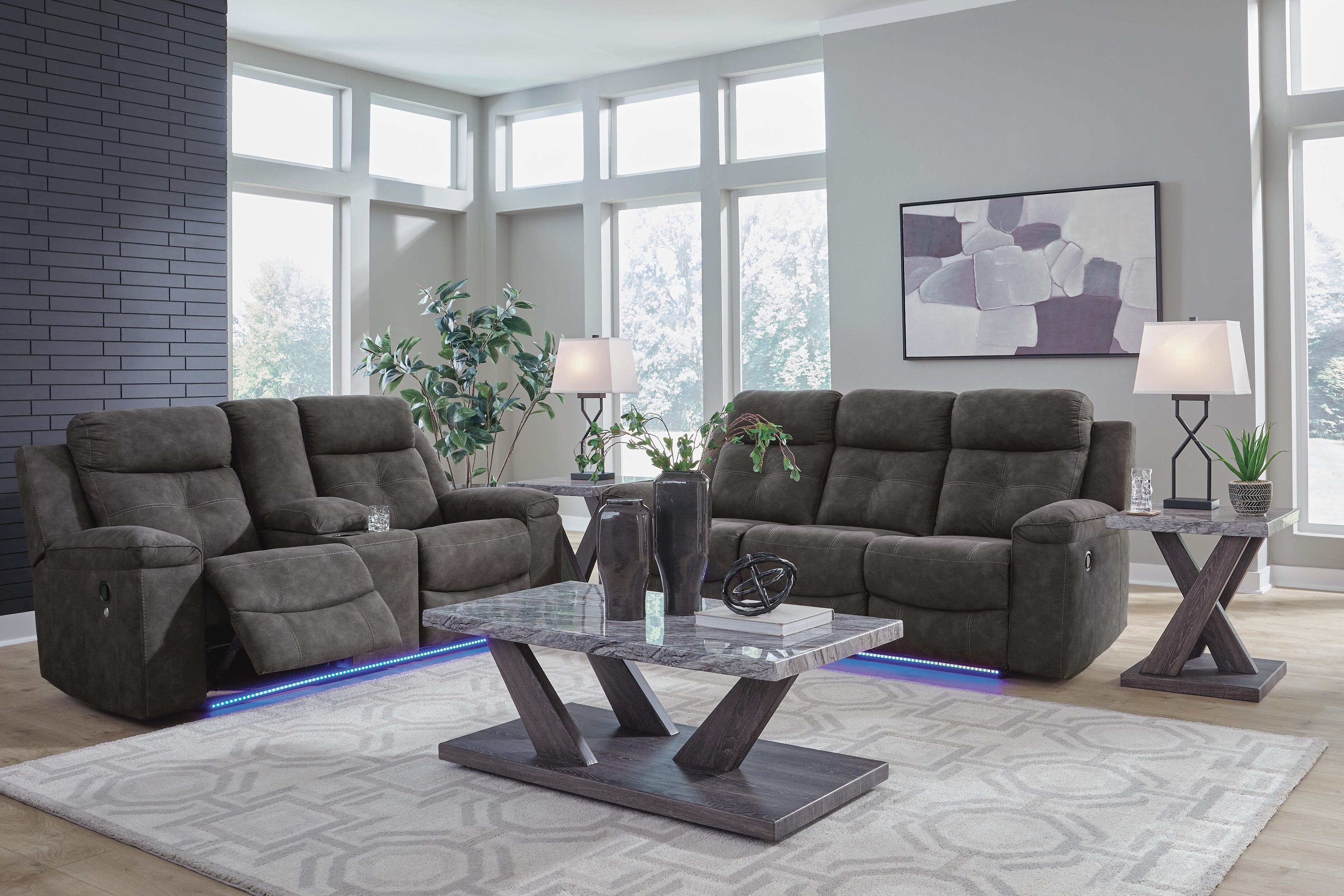 Brysonview Reclining Sofa and Loveseat