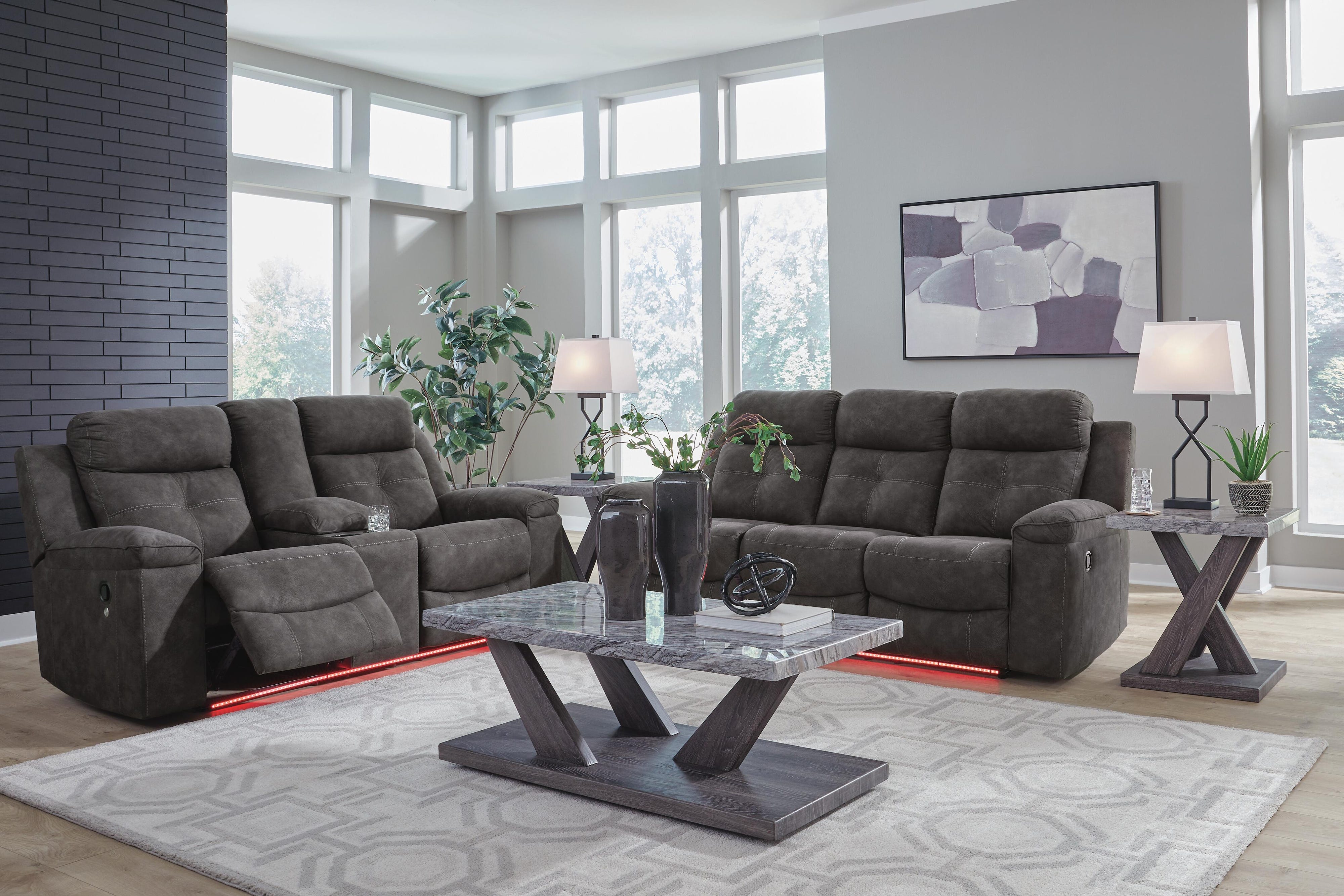 Brysonview Reclining Sofa and Loveseat