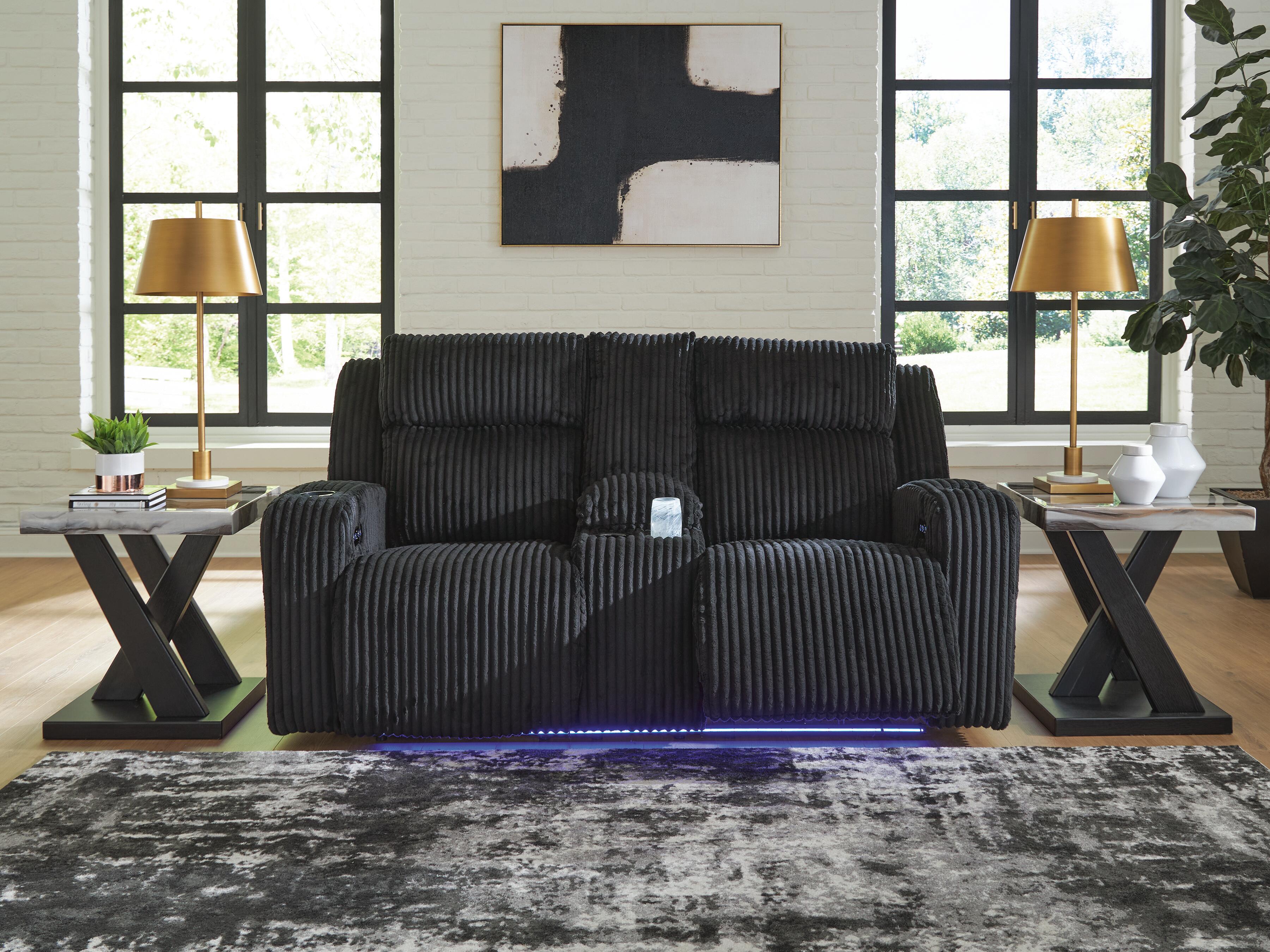 Belvarrow Power Reclining Loveseat with Console