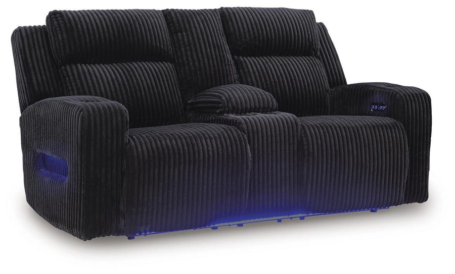 Belvarrow Power Reclining Loveseat with Console