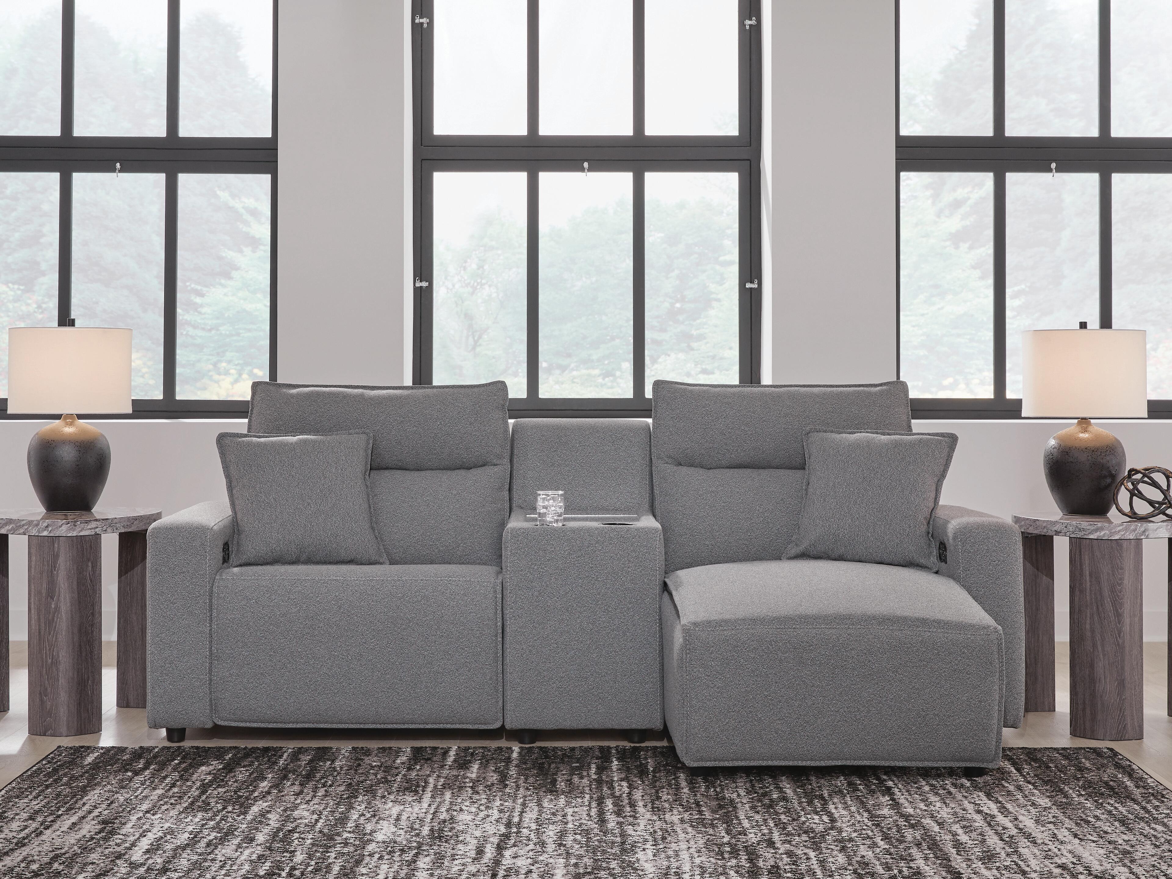 Modmax II 3-Piece Power Reclining Sectional with Chaise and Console