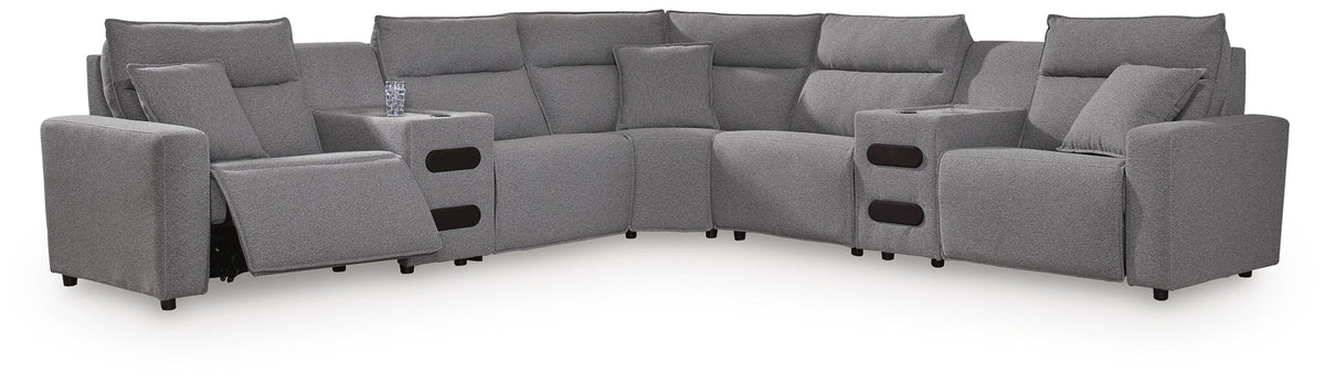 Modmax II 7-Piece Power Reclining Sectional with Audio Consoles