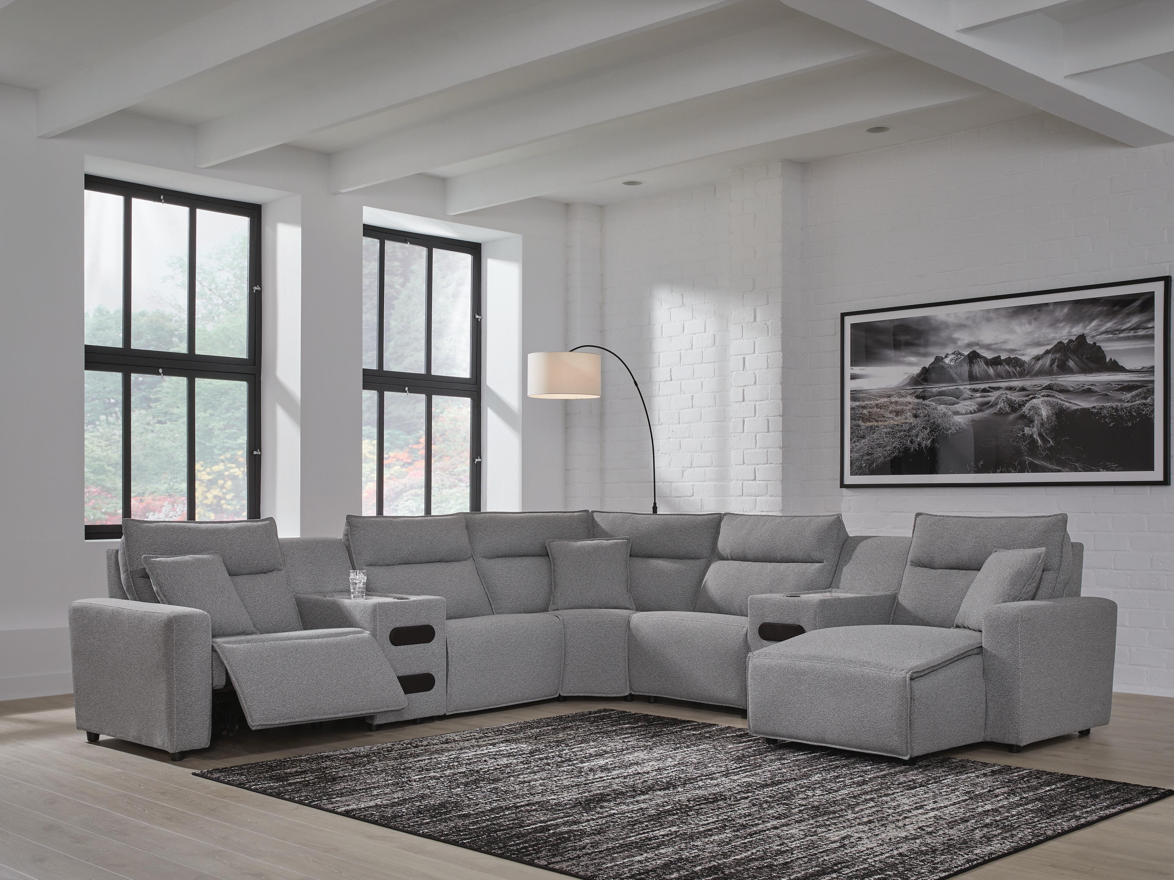 Modmax II 7-Piece Power Reclining Sectional with Chaise and Audio Consoles