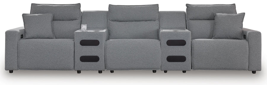 Modmax II 5-Piece Reclining Sectional with Audio Consoles