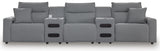 Modmax II 5-Piece Reclining Sectional with Audio Consoles