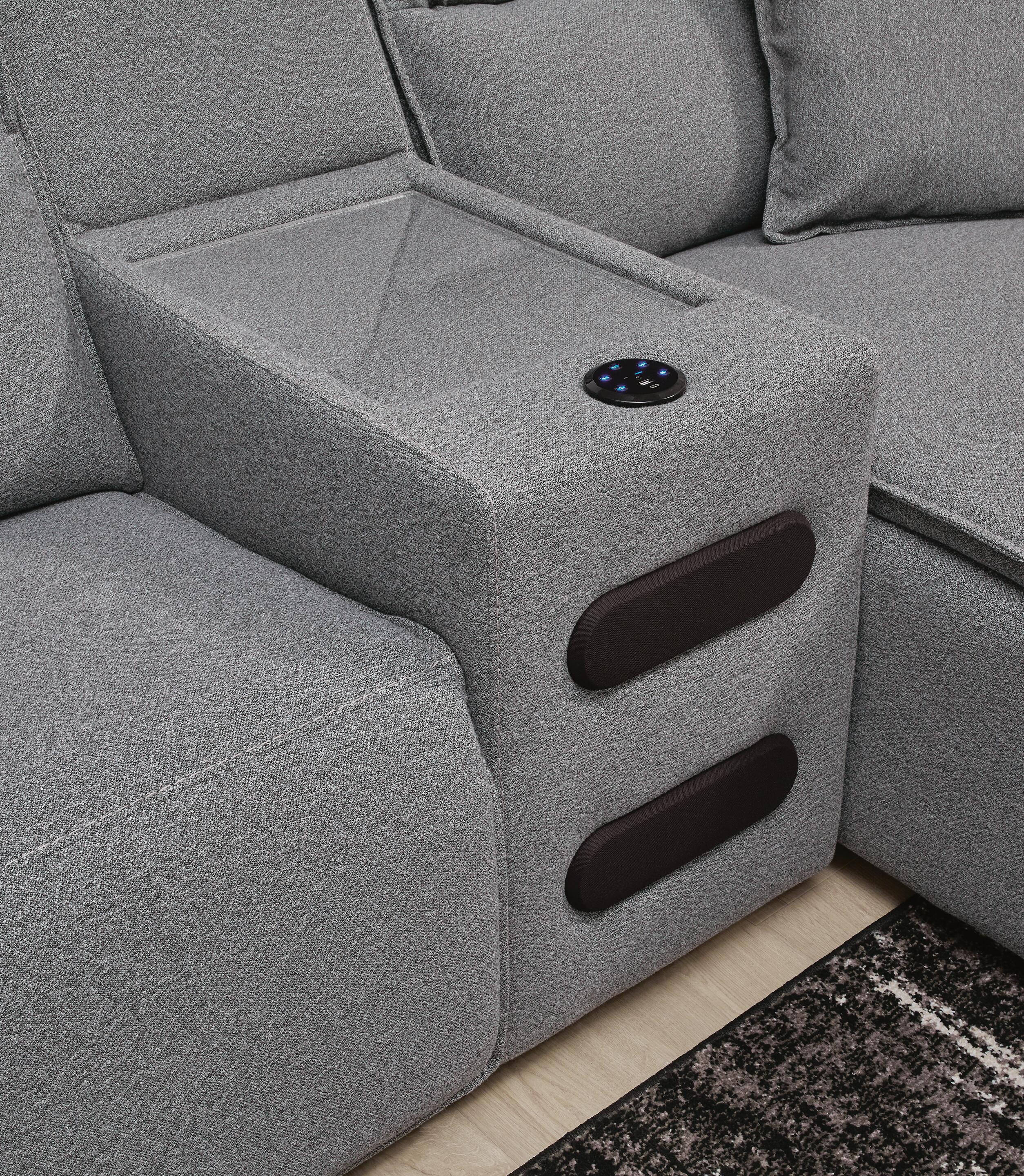 Modmax II 7-Piece Power Reclining Sectional with Audio Consoles